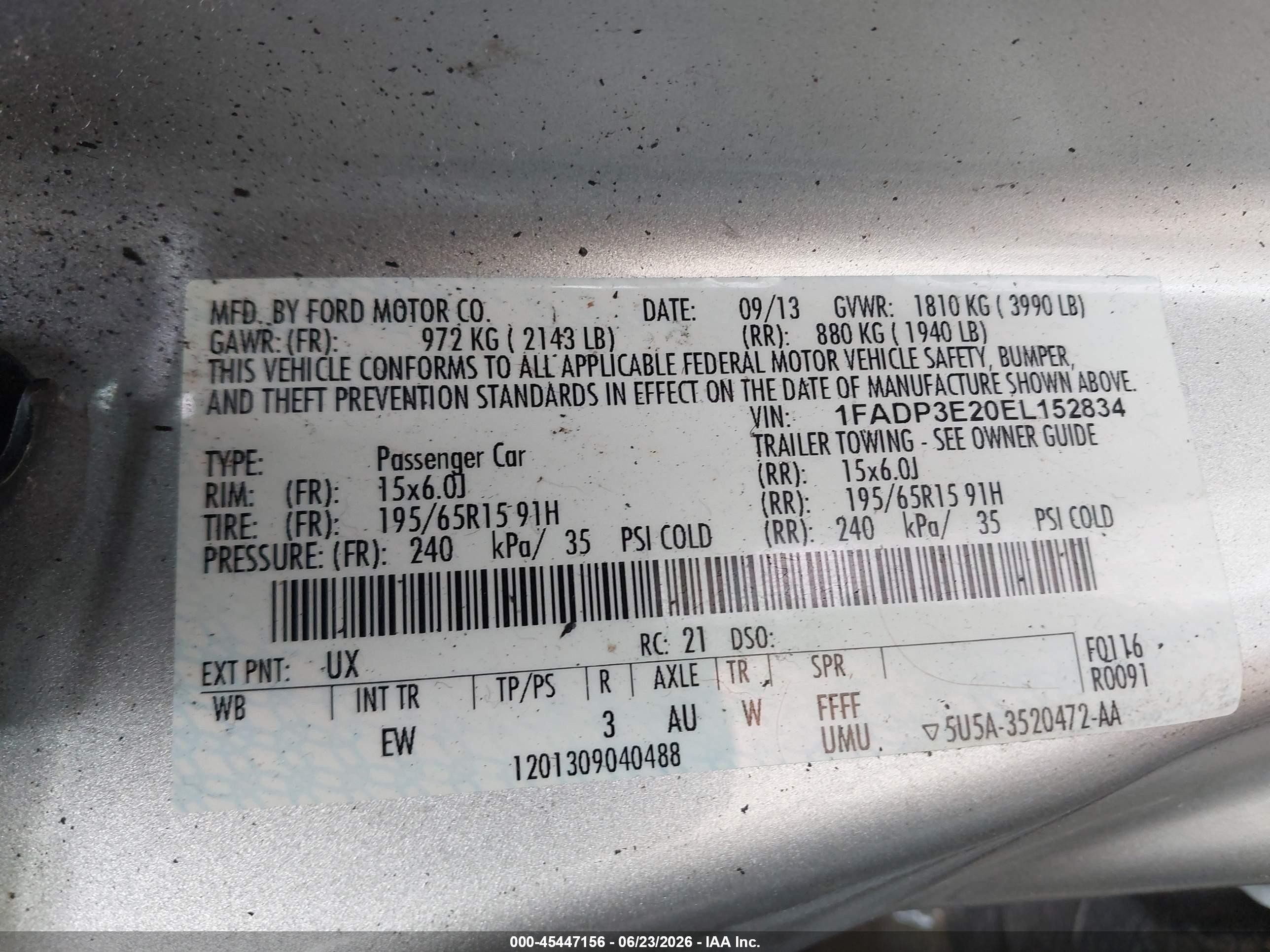 2014 Ford Focus S Silver vin: 1FADP3E20EL152834