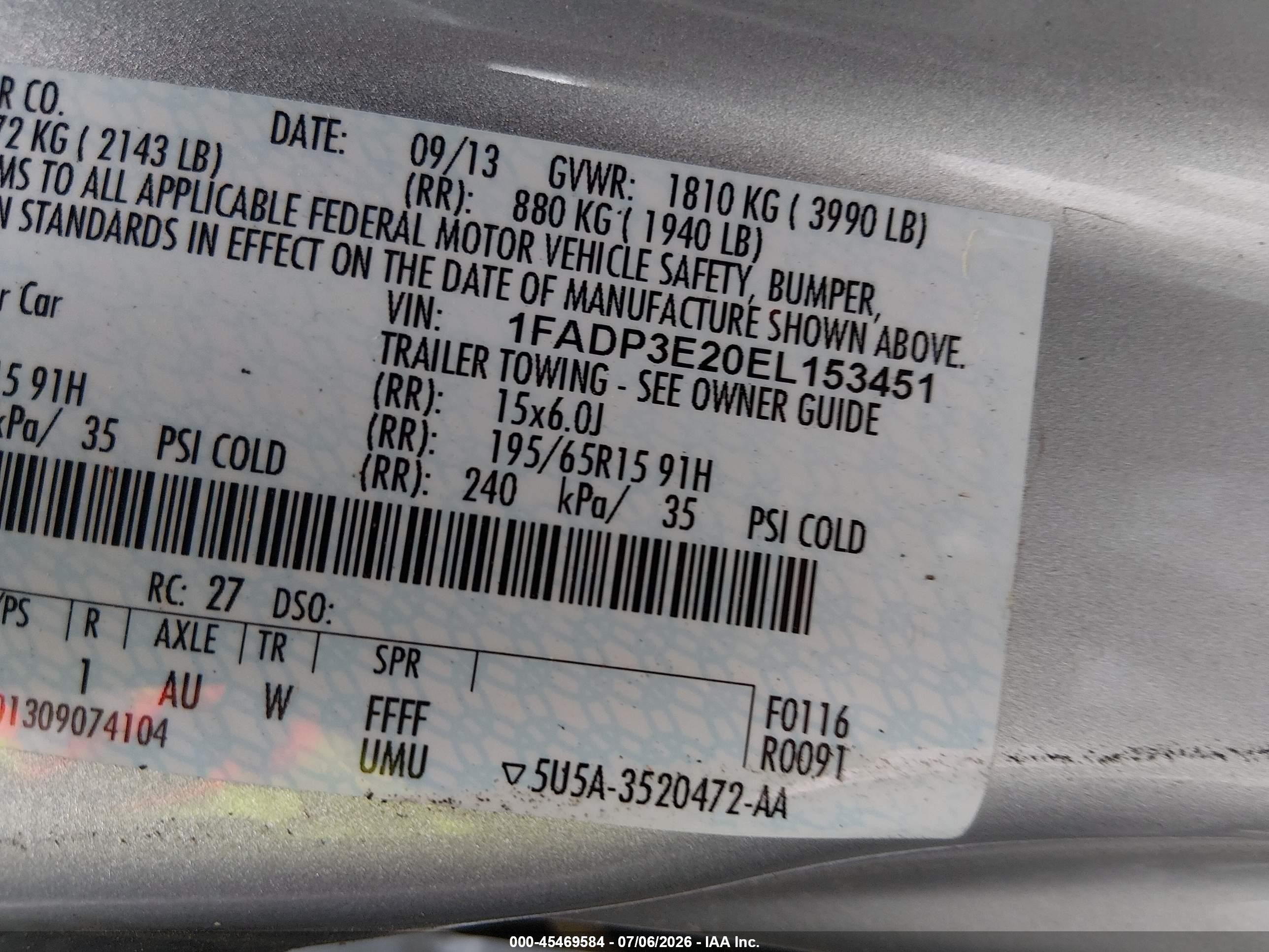 2014 Ford Focus S Silver vin: 1FADP3E20EL153451
