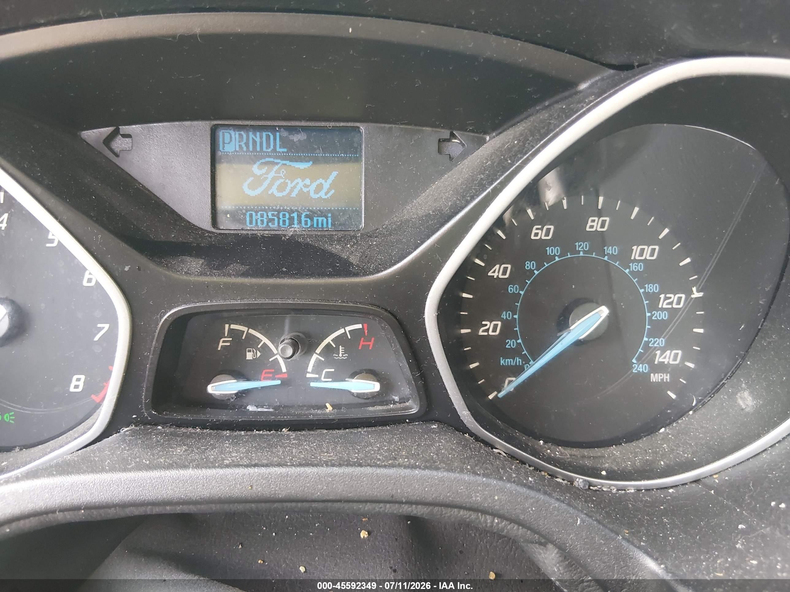 2014 Ford Focus S Серый vin: 1FADP3E20EL373446