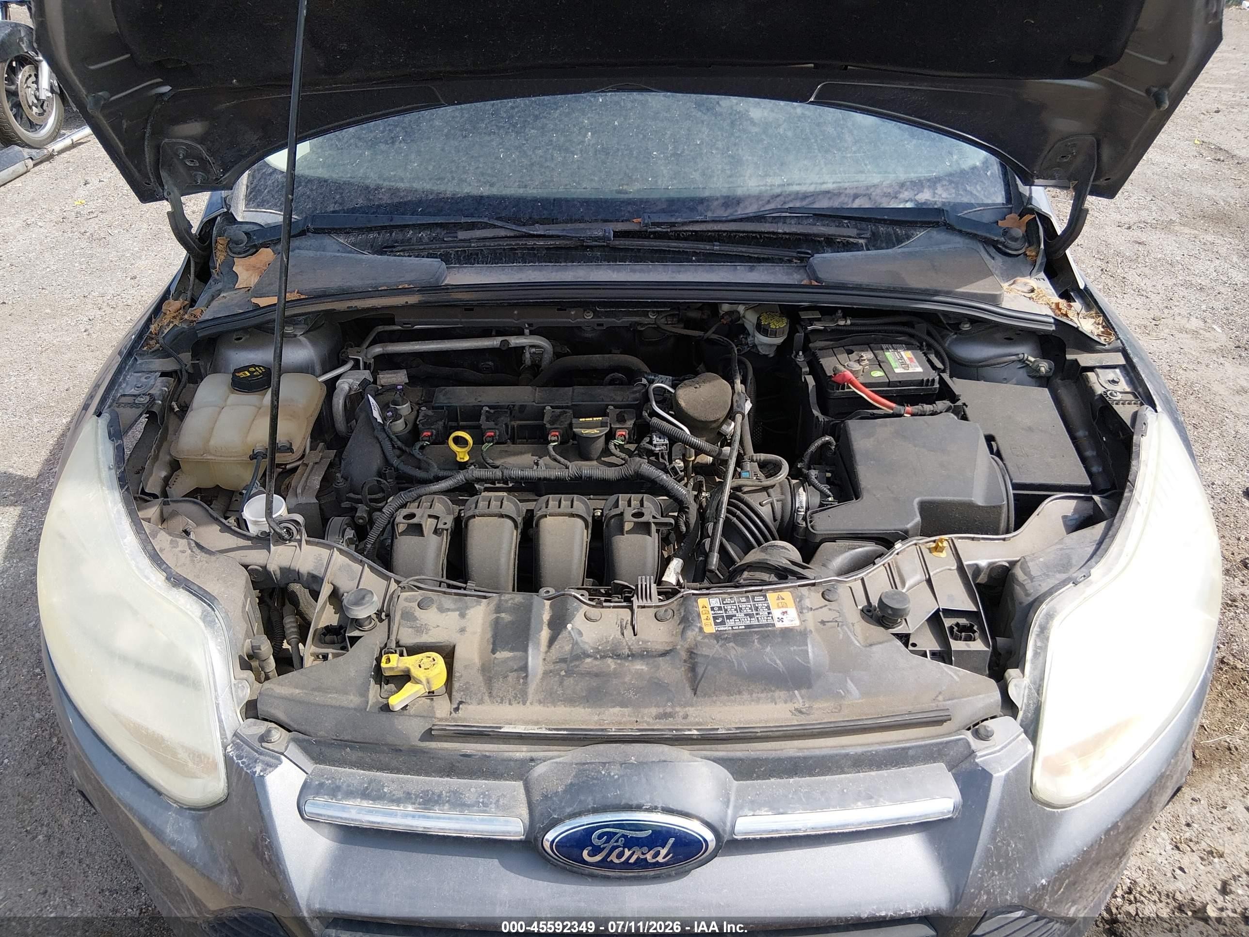 2014 Ford Focus S Серый vin: 1FADP3E20EL373446