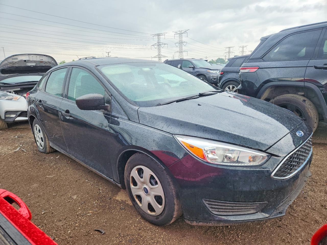 2015 Ford Focus Black vin: 1FADP3E20FL312325