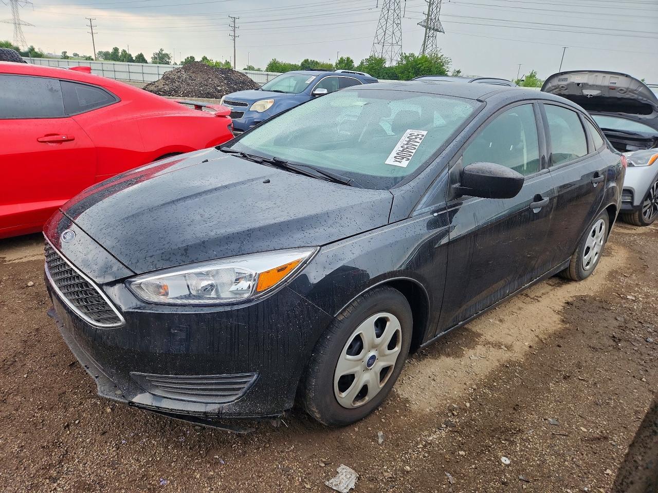 2015 Ford Focus Black vin: 1FADP3E20FL312325