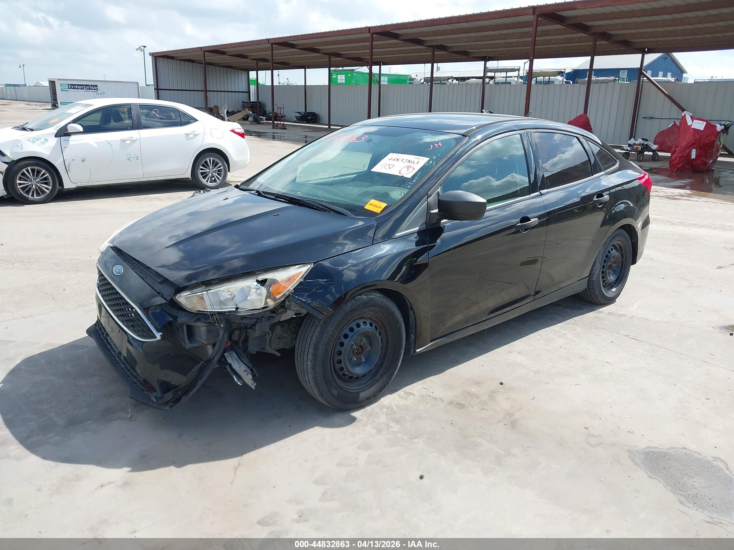 2016 Ford Focus S Black vin: 1FADP3E20GL387186