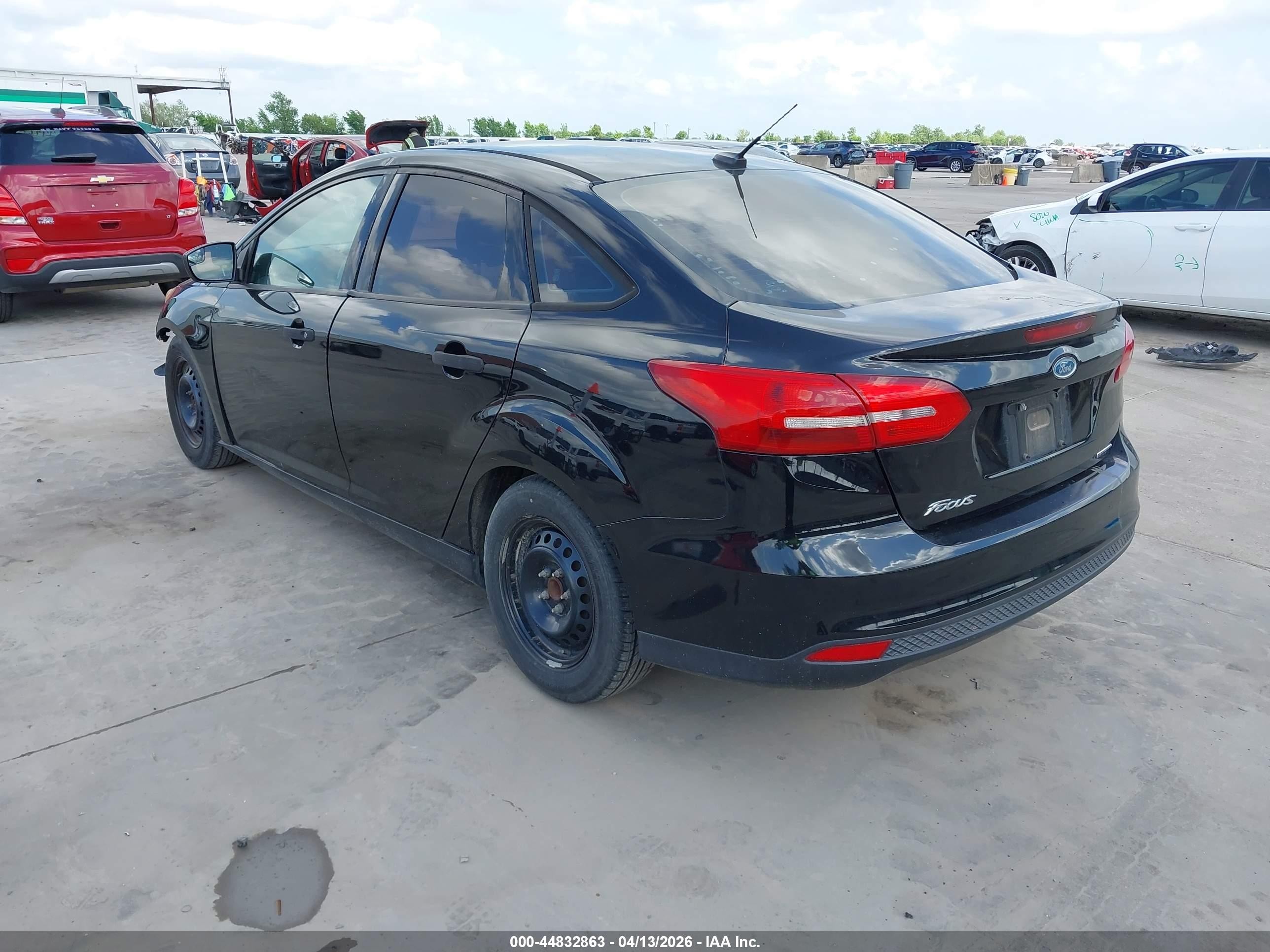2016 Ford Focus S Black vin: 1FADP3E20GL387186