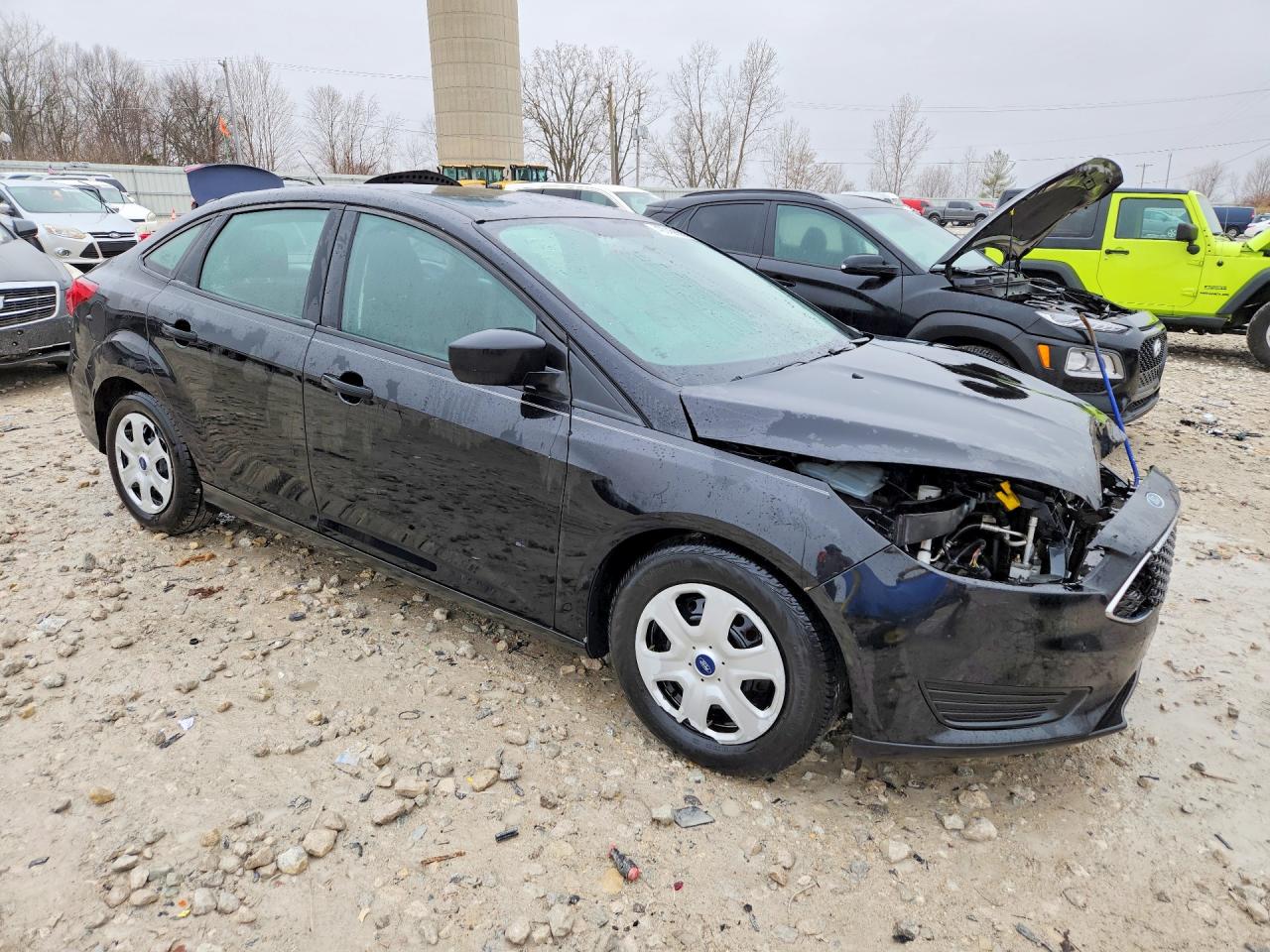 2017 Ford Focus S Black vin: 1FADP3E20HL302431