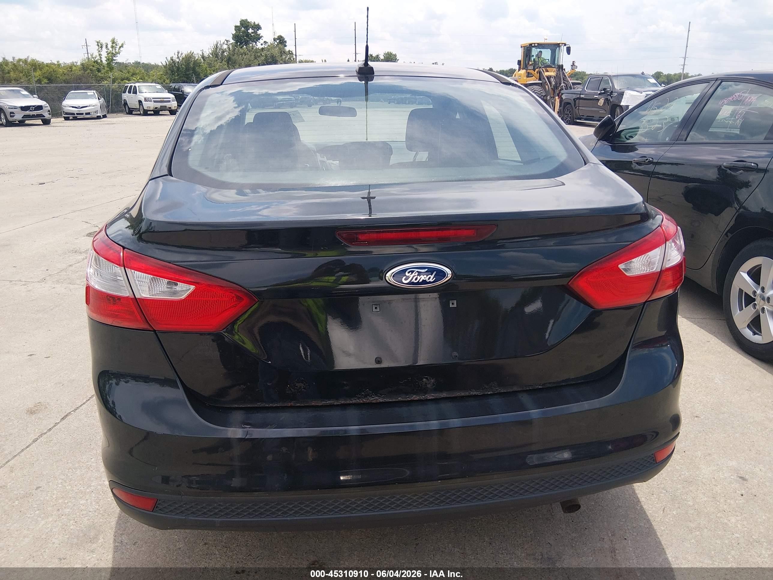 2013 Ford Focus S Black vin: 1FADP3E21DL257865