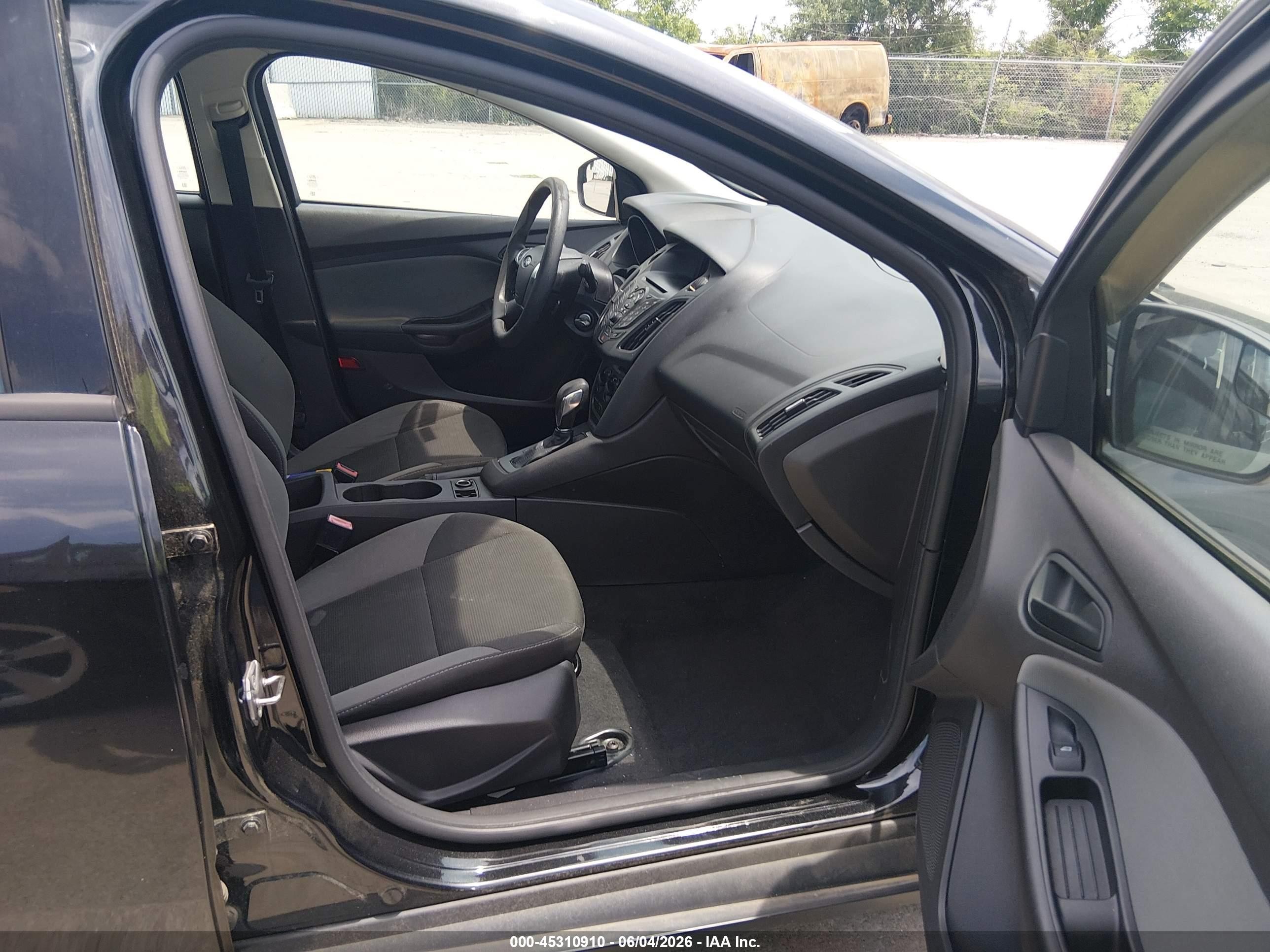 2013 Ford Focus S Black vin: 1FADP3E21DL257865