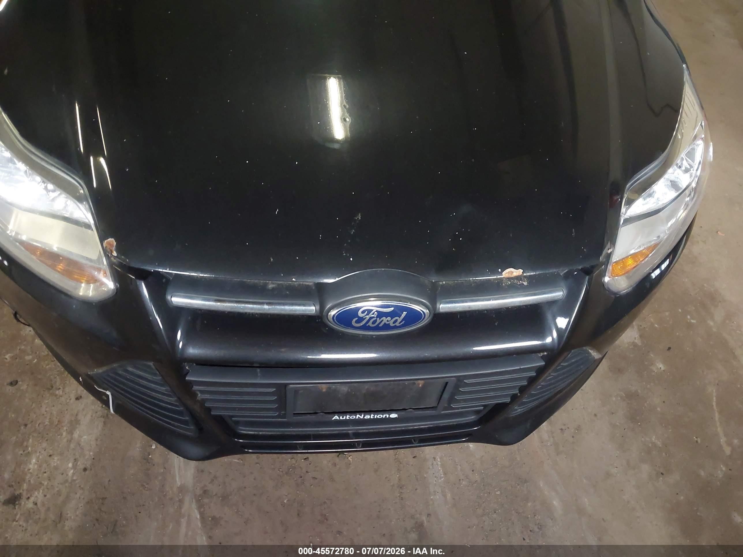 2013 Ford Focus S Black vin: 1FADP3E21DL334816