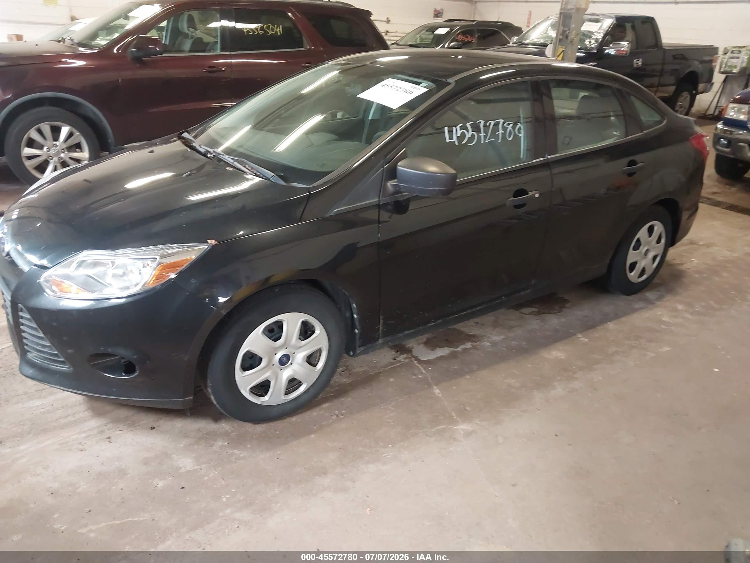 2013 Ford Focus S Black vin: 1FADP3E21DL334816