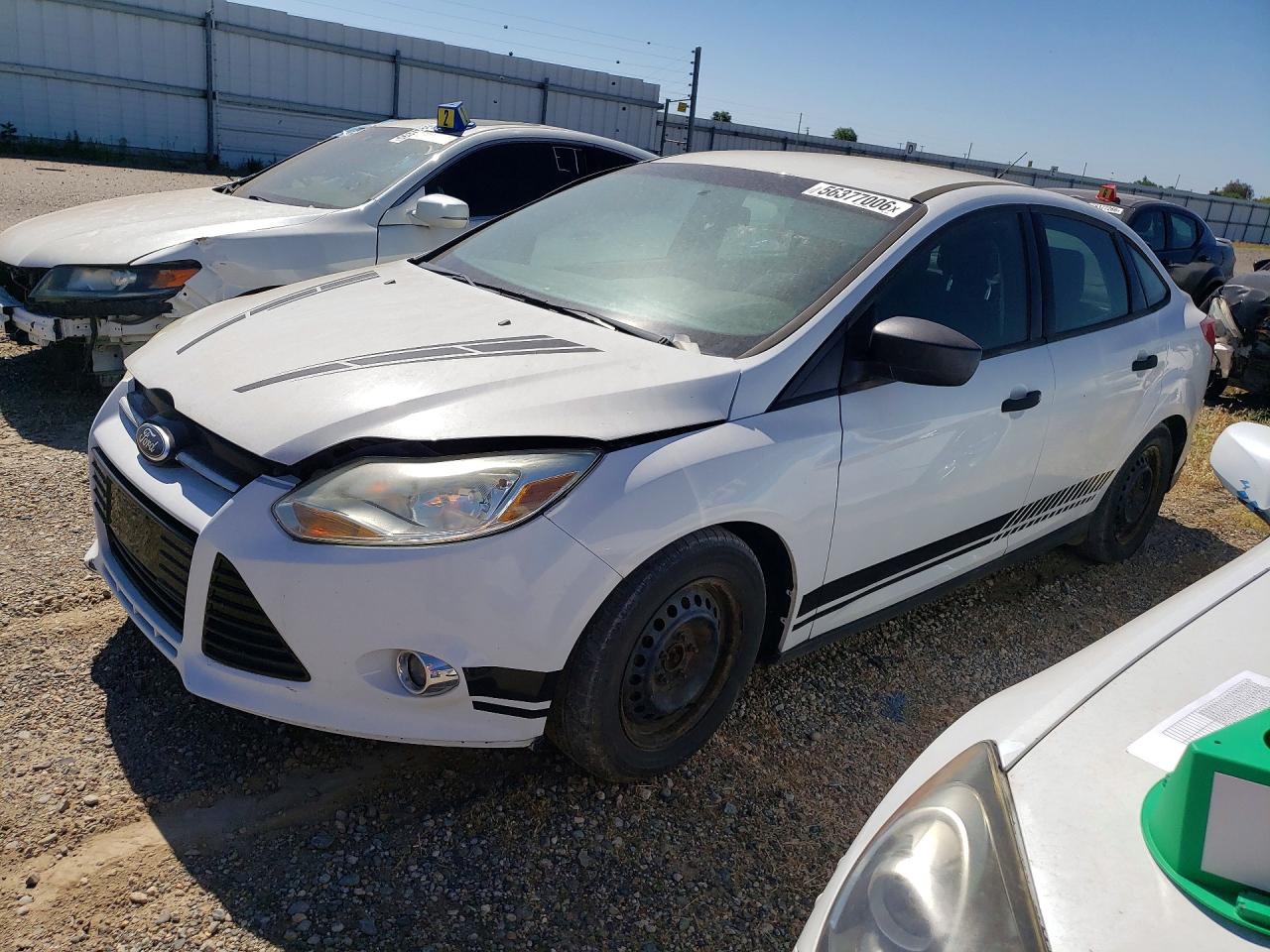 2014 Ford Focus S White vin: 1FADP3E21EL150784