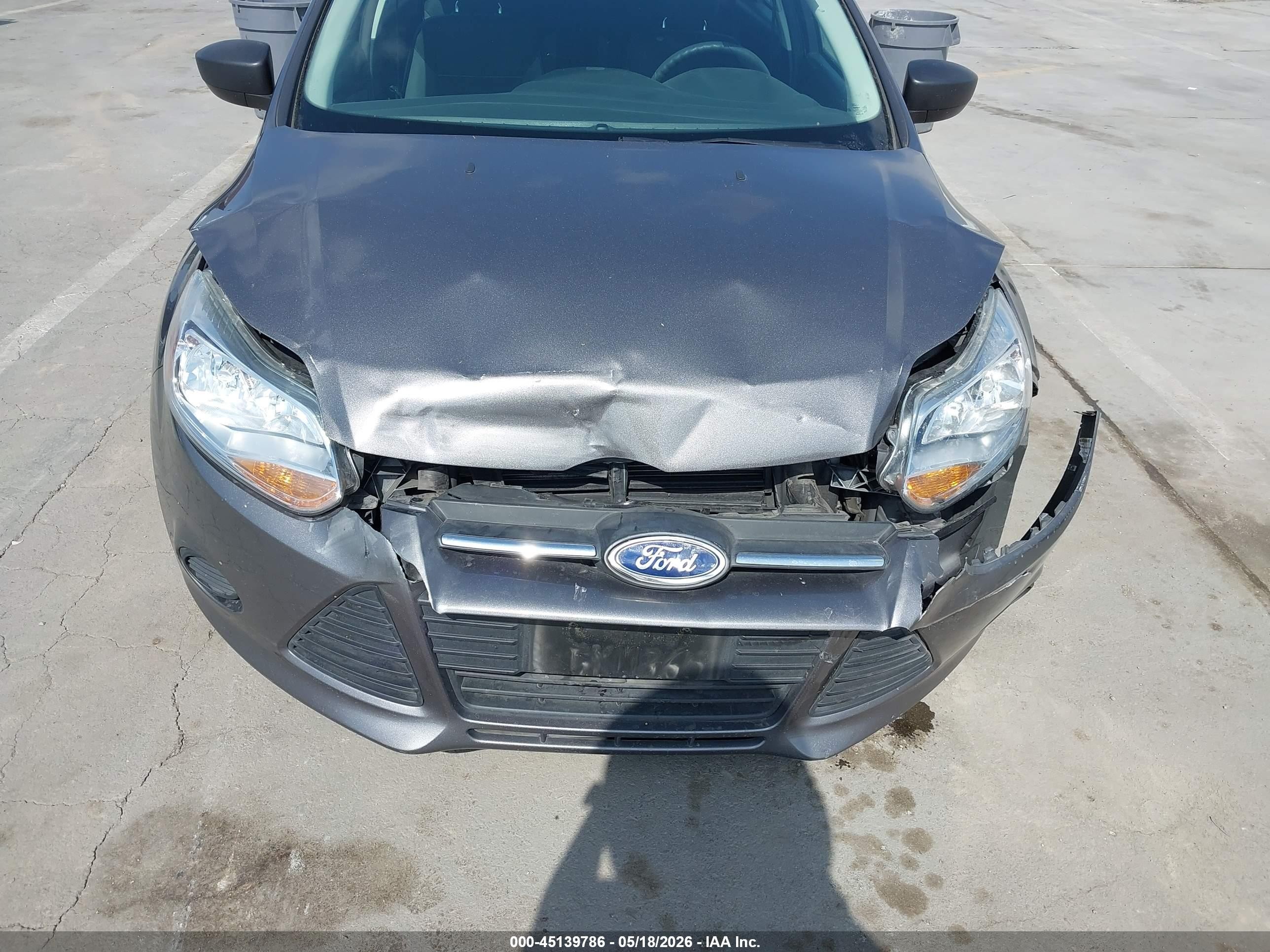 2014 Ford Focus S Серый vin: 1FADP3E21EL341489