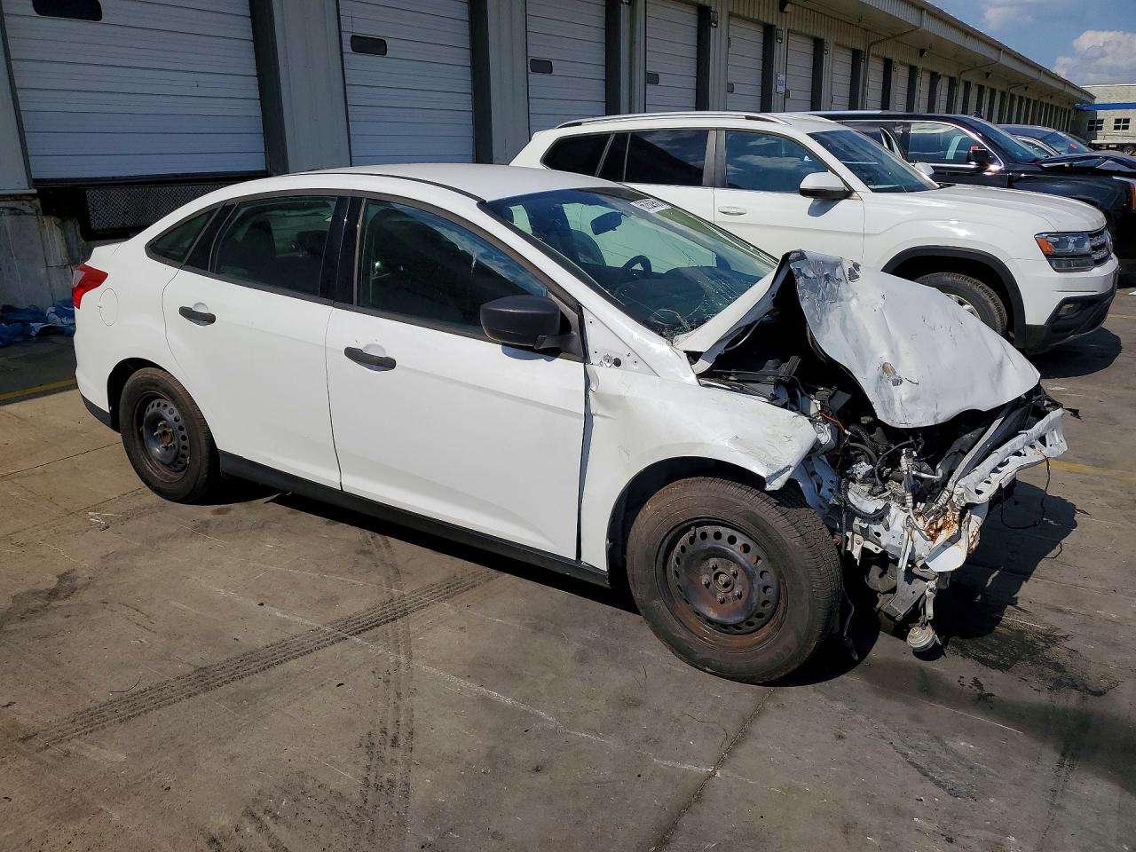2014 Ford Focus S White vin: 1FADP3E21EL440846