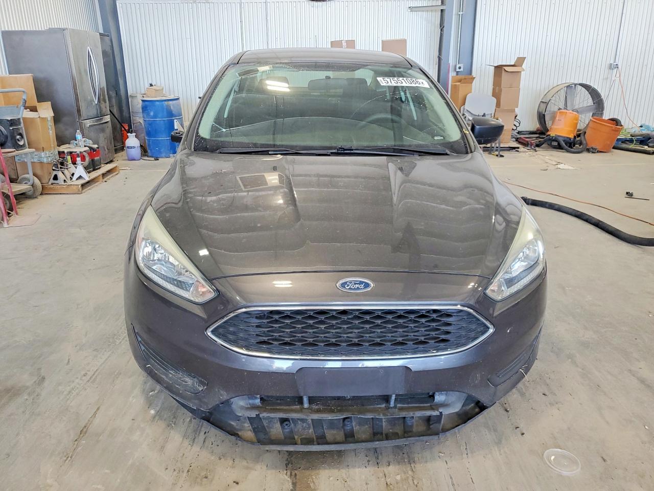 2015 Ford Focus S Gray vin: 1FADP3E21FL261322