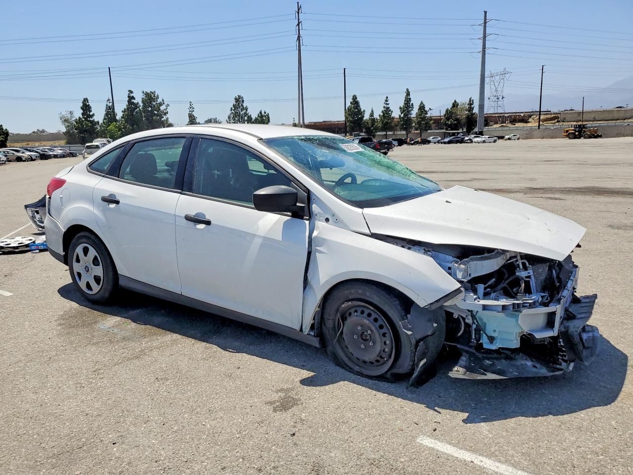 2016 Ford Focus S White vin: 1FADP3E21GL399198