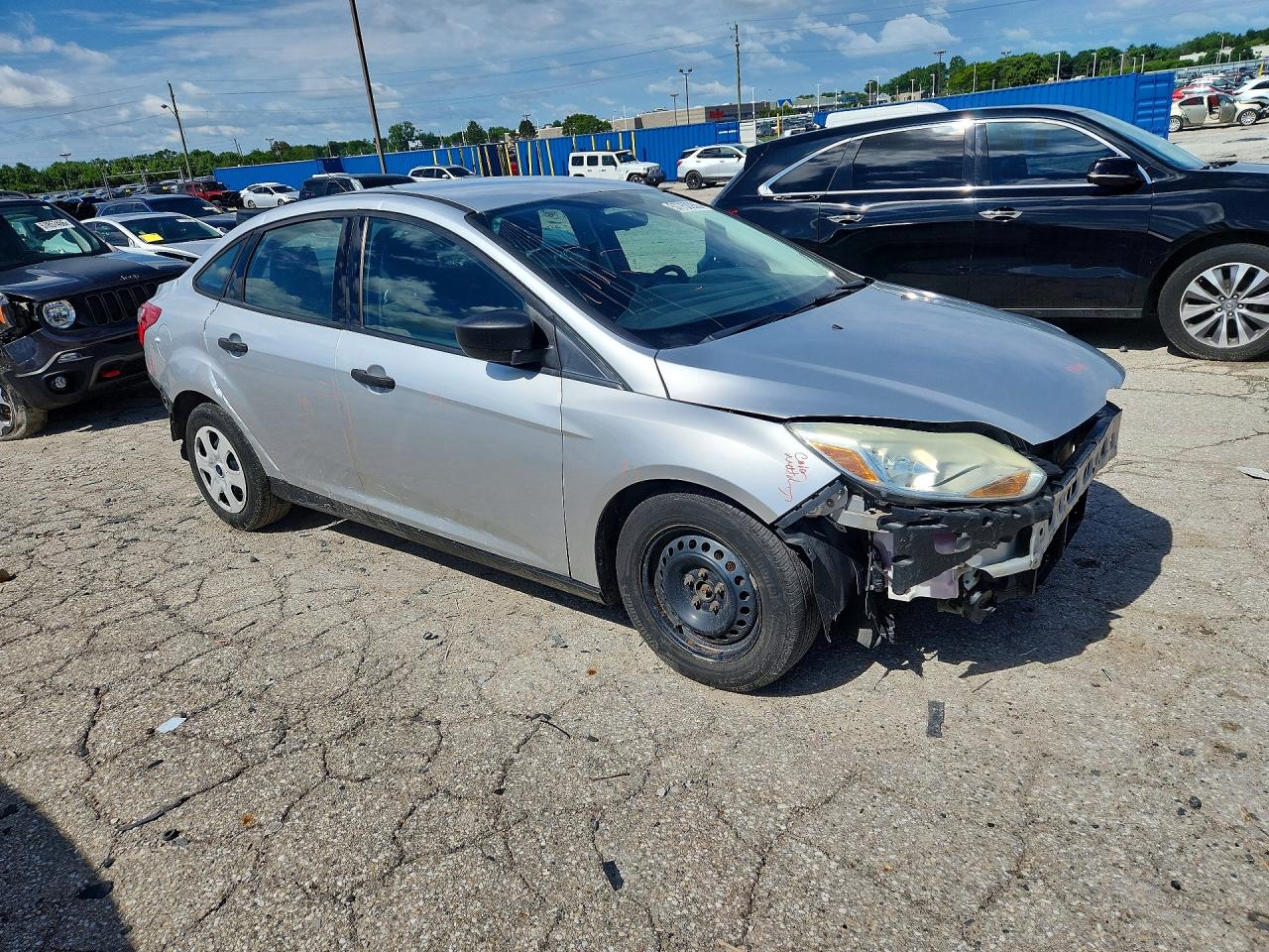 2013 Ford Focus S Silver vin: 1FADP3E22DL250231
