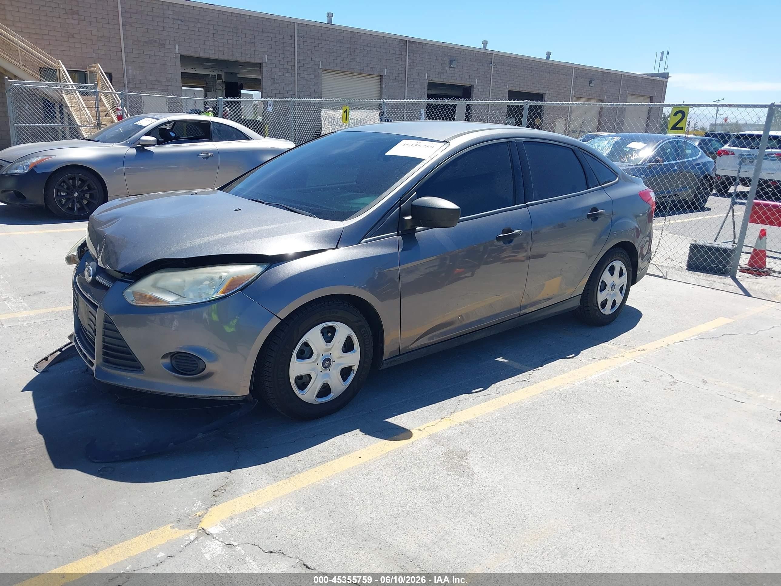 2013 Ford Focus S Gray vin: 1FADP3E22DL277705