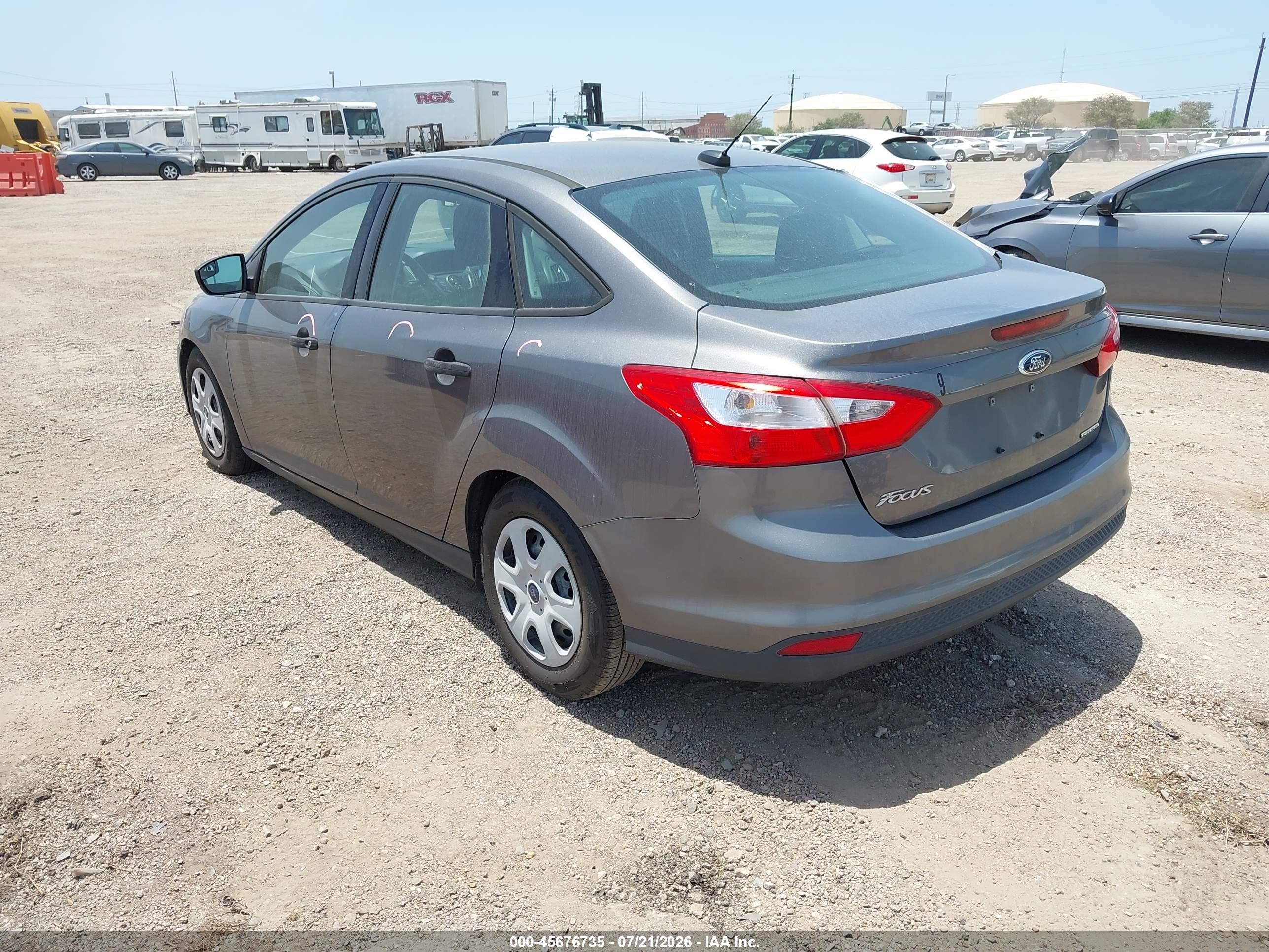 2014 Ford Focus S Gray vin: 1FADP3E22EL330114