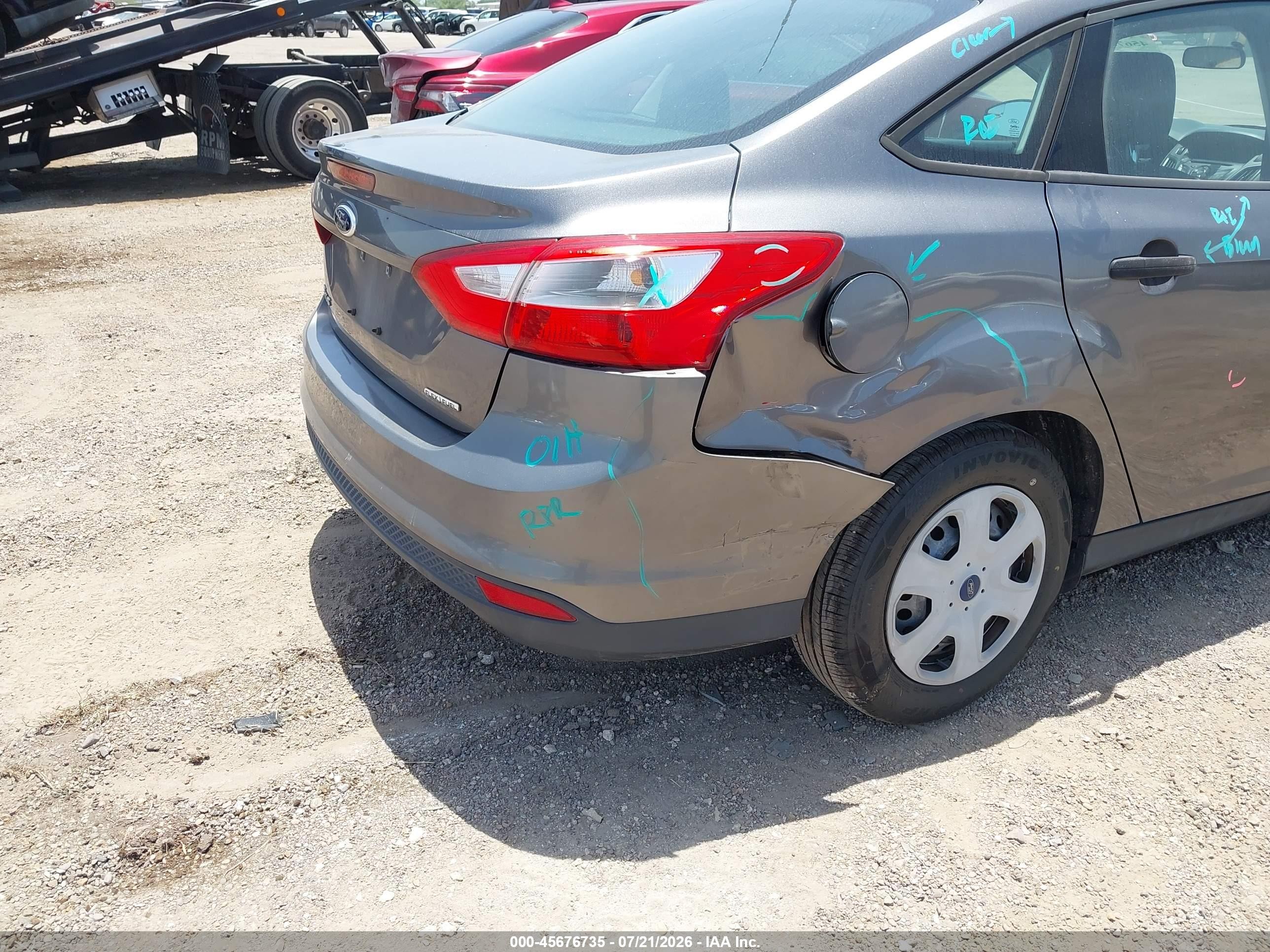 2014 Ford Focus S Gray vin: 1FADP3E22EL330114
