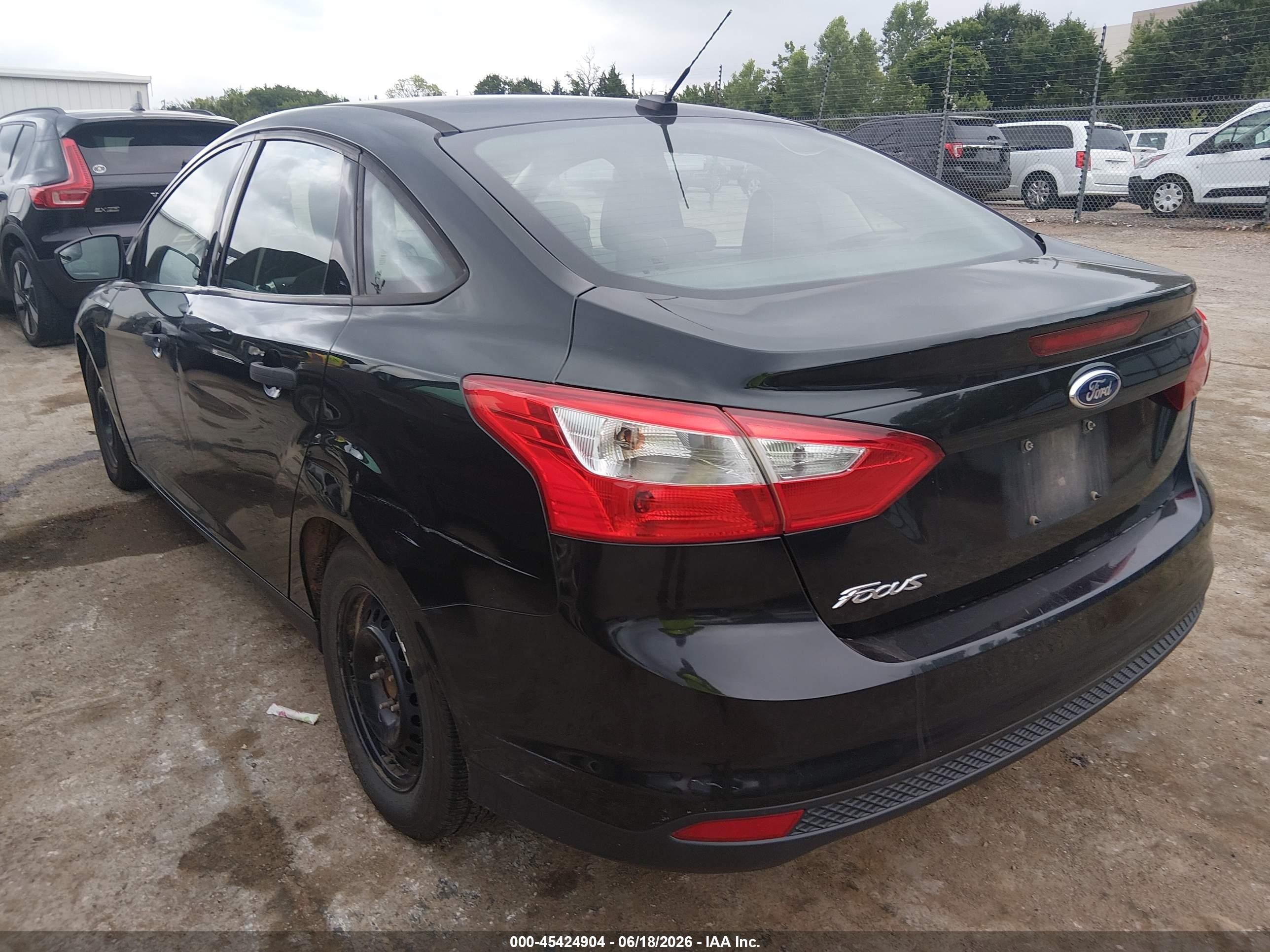 2014 Ford Focus S Black vin: 1FADP3E22EL442086