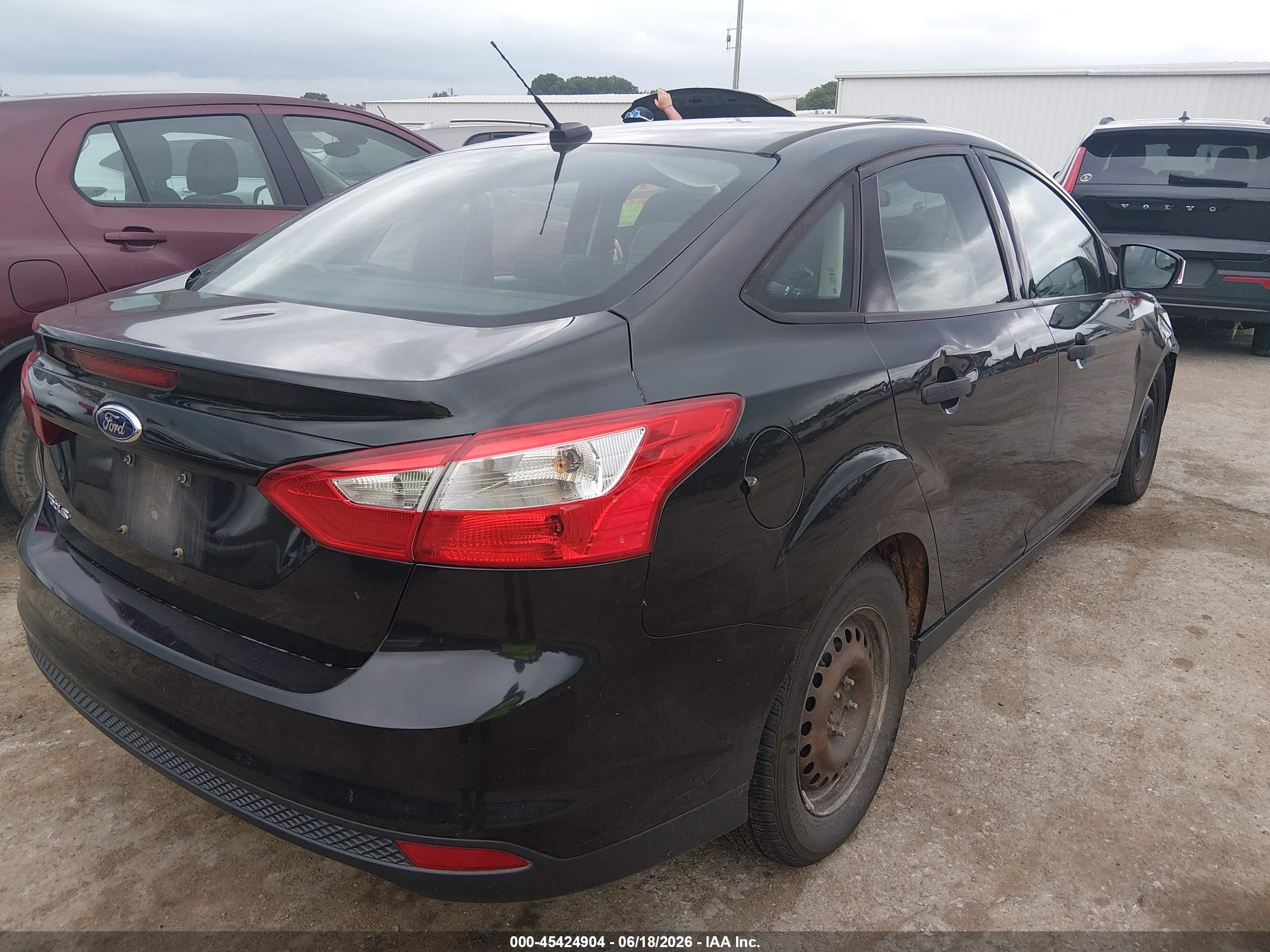 2014 Ford Focus S Black vin: 1FADP3E22EL442086