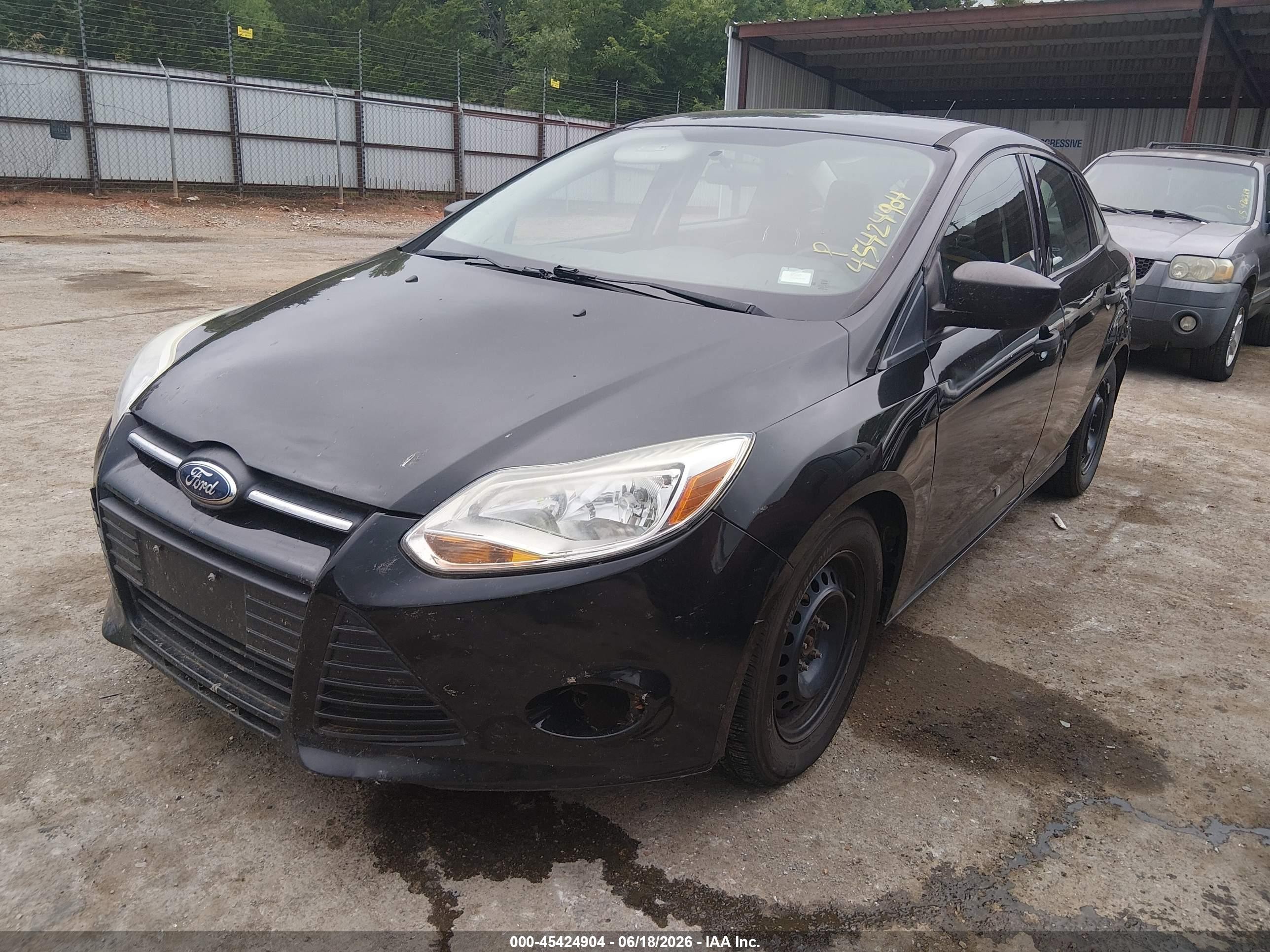 2014 Ford Focus S Black vin: 1FADP3E22EL442086
