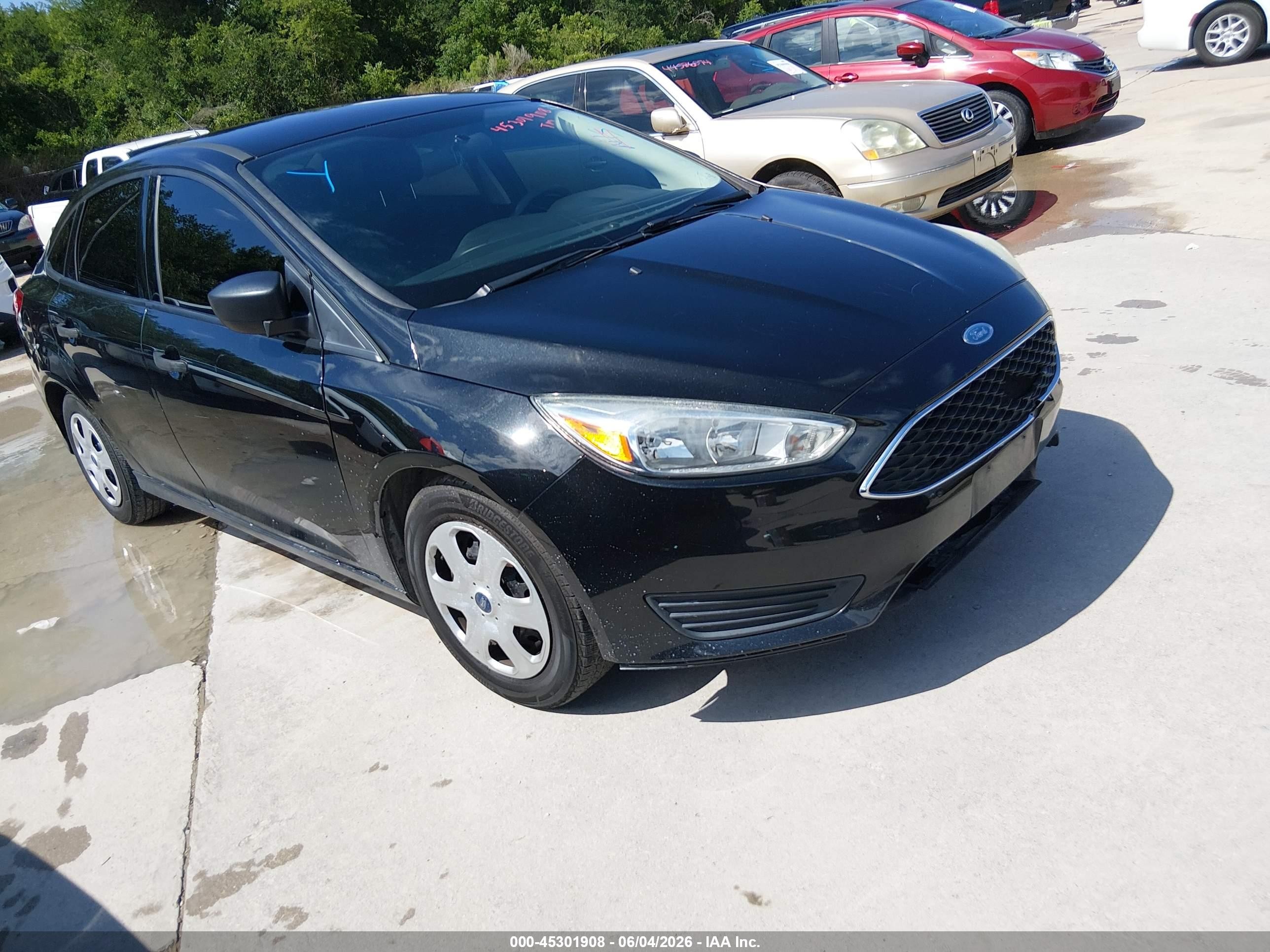 2015 Ford Focus S Black vin: 1FADP3E22FL215725