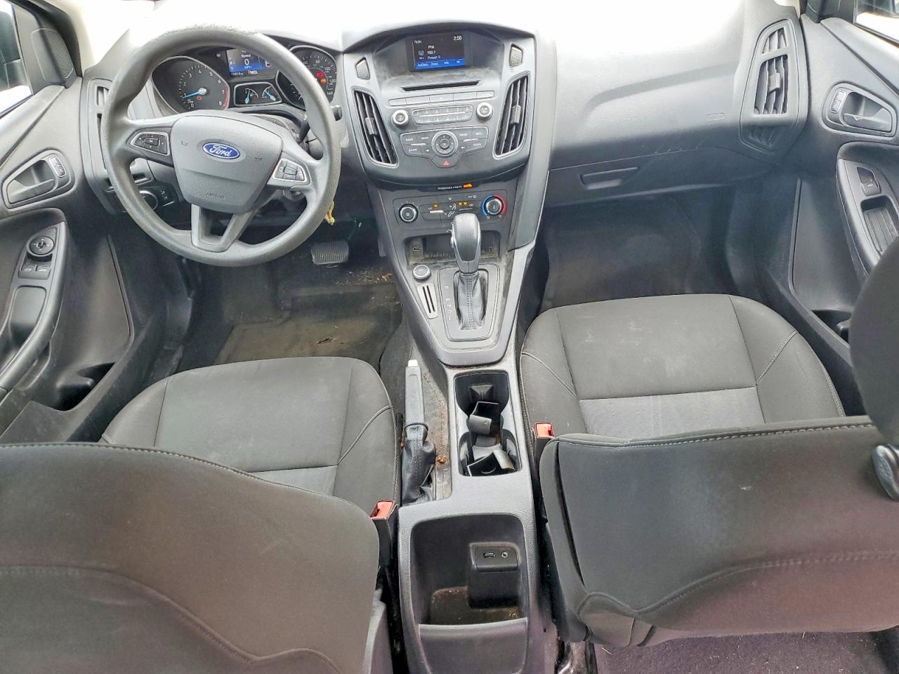 2015 Ford Focus S Gray vin: 1FADP3E22FL259871