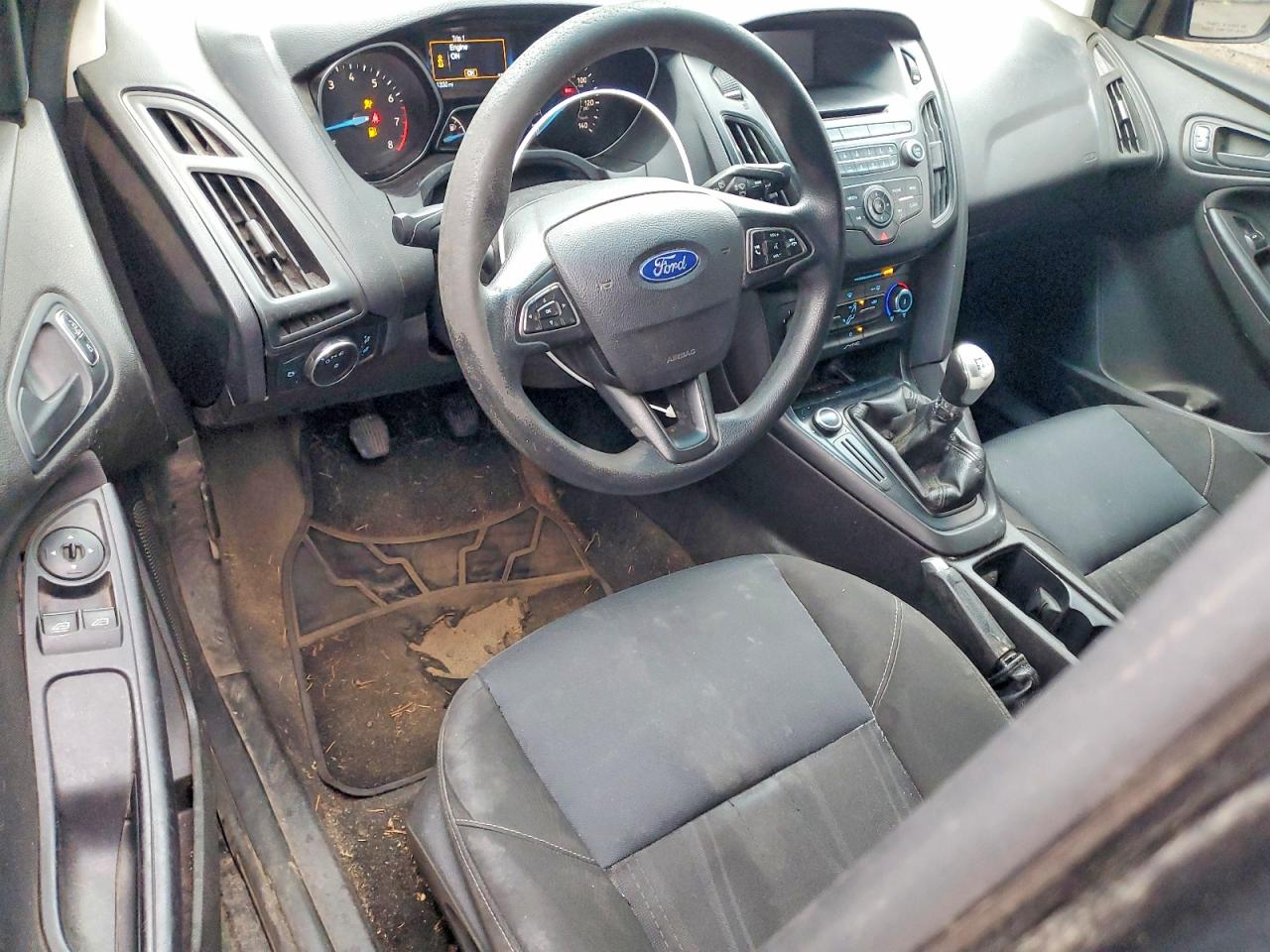 2015 Ford Focus S Black vin: 1FADP3E22FL334827