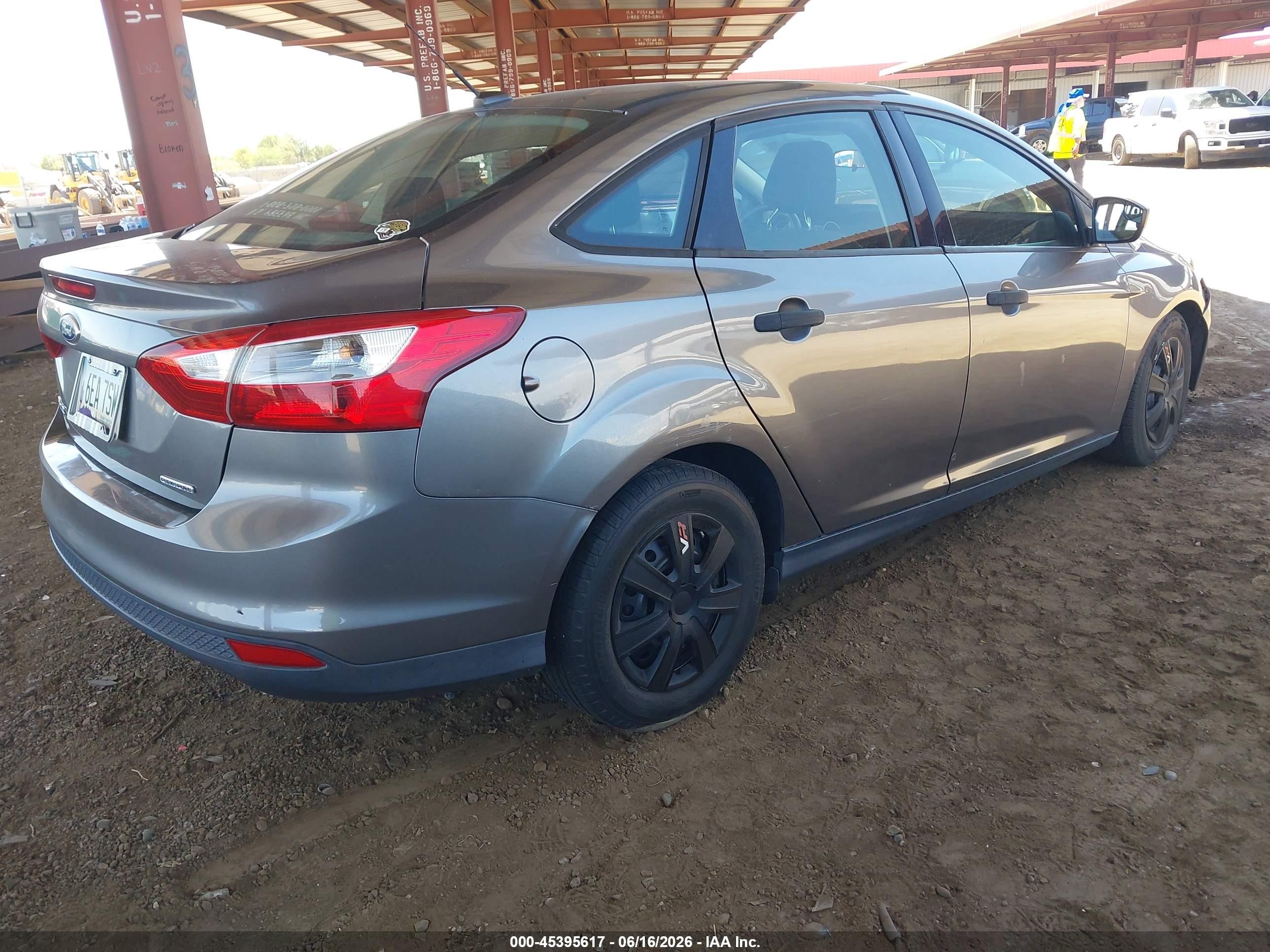 2013 Ford Focus S Gray vin: 1FADP3E23DL158836