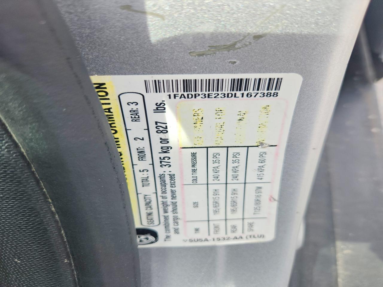 2013 Ford Focus S Silver vin: 1FADP3E23DL167388
