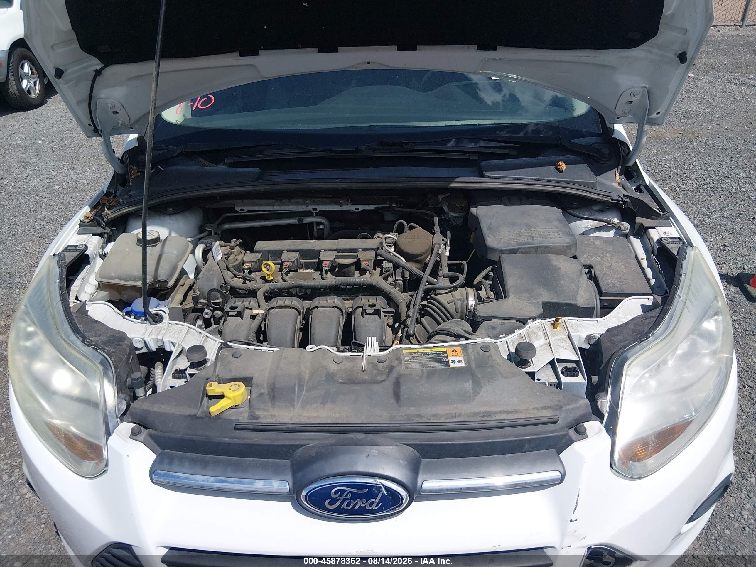 2013 Ford Focus S Белый vin: 1FADP3E23DL277597