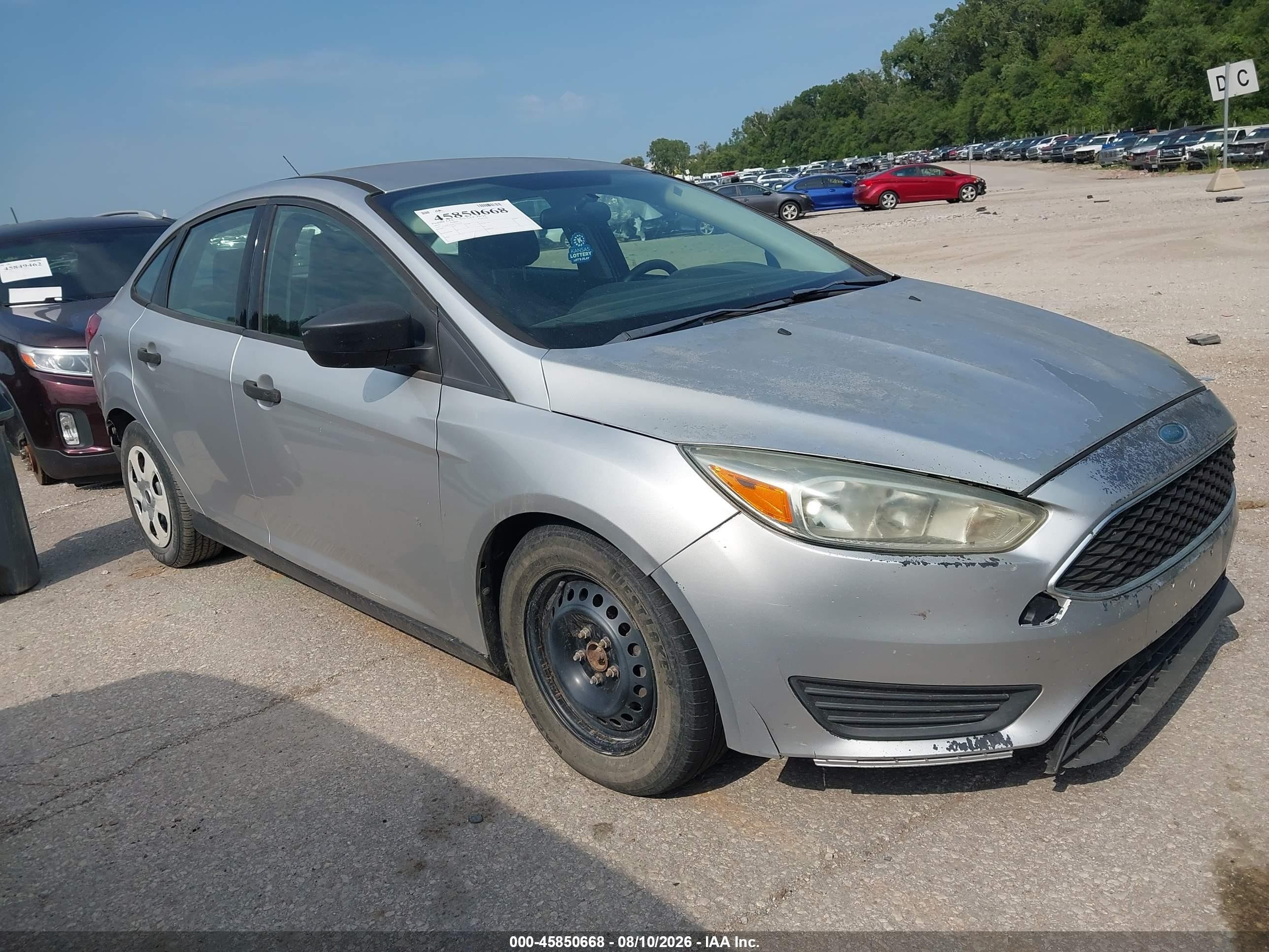 2015 Ford Focus S Silver vin: 1FADP3E23FL231254