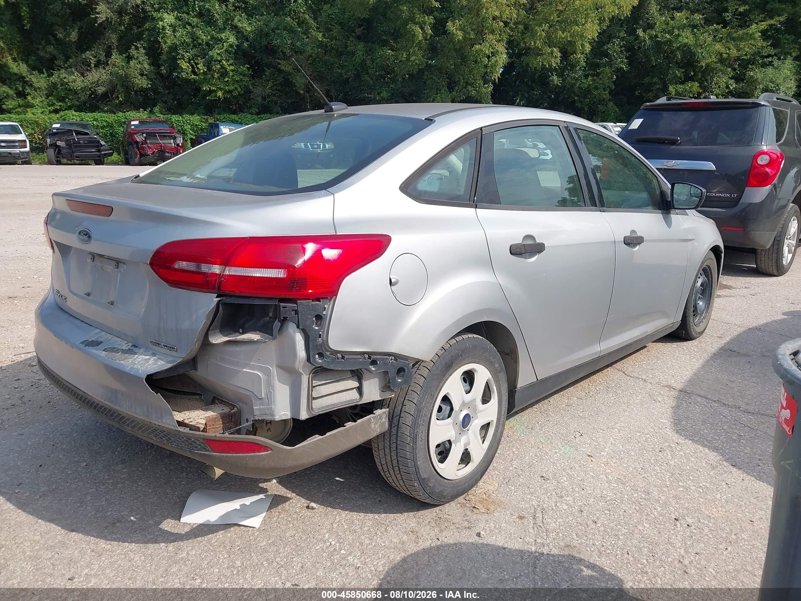 2015 Ford Focus S Silver vin: 1FADP3E23FL231254
