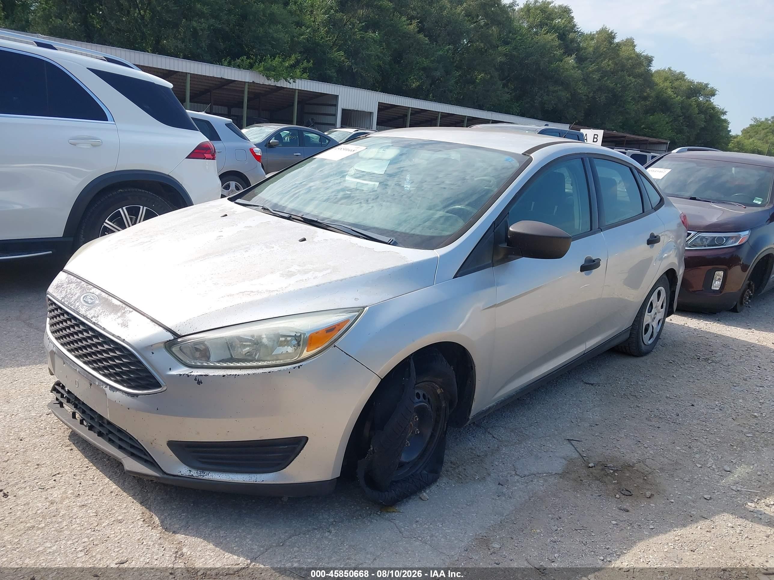 2015 Ford Focus S Silver vin: 1FADP3E23FL231254