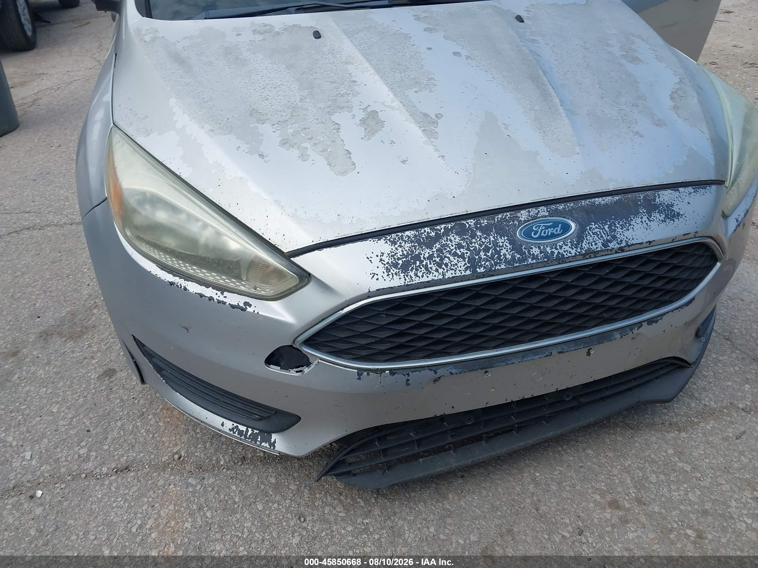 2015 Ford Focus S Silver vin: 1FADP3E23FL231254