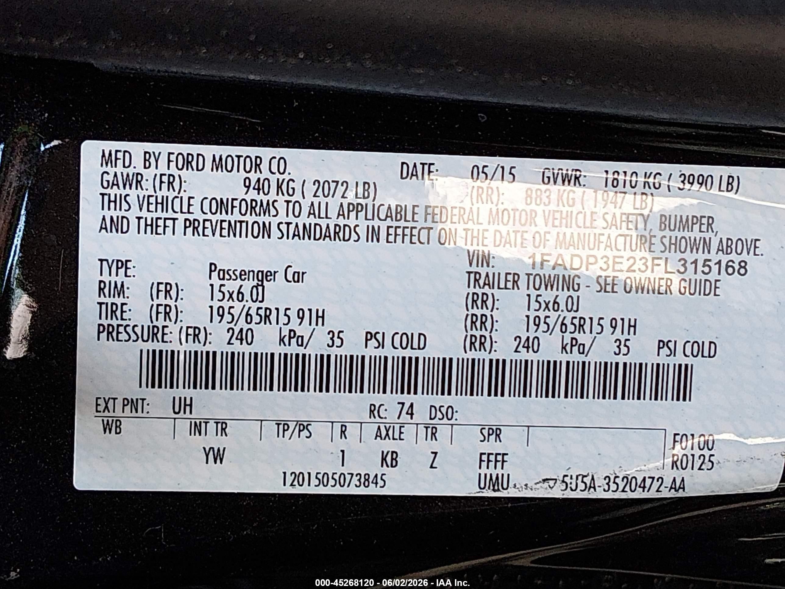 2015 Ford Focus S Black vin: 1FADP3E23FL315168