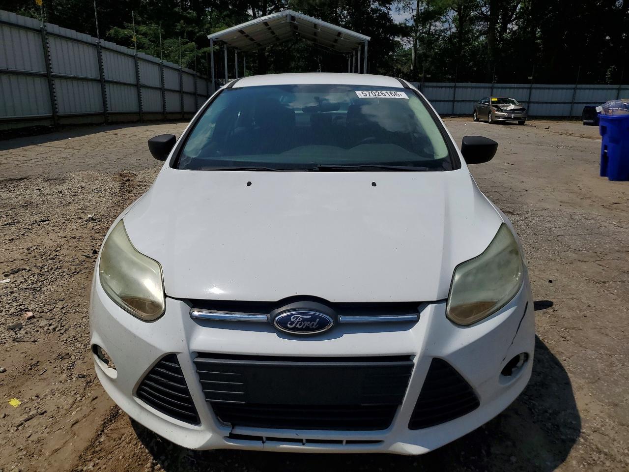 2013 Ford Focus S White vin: 1FADP3E24DL174379