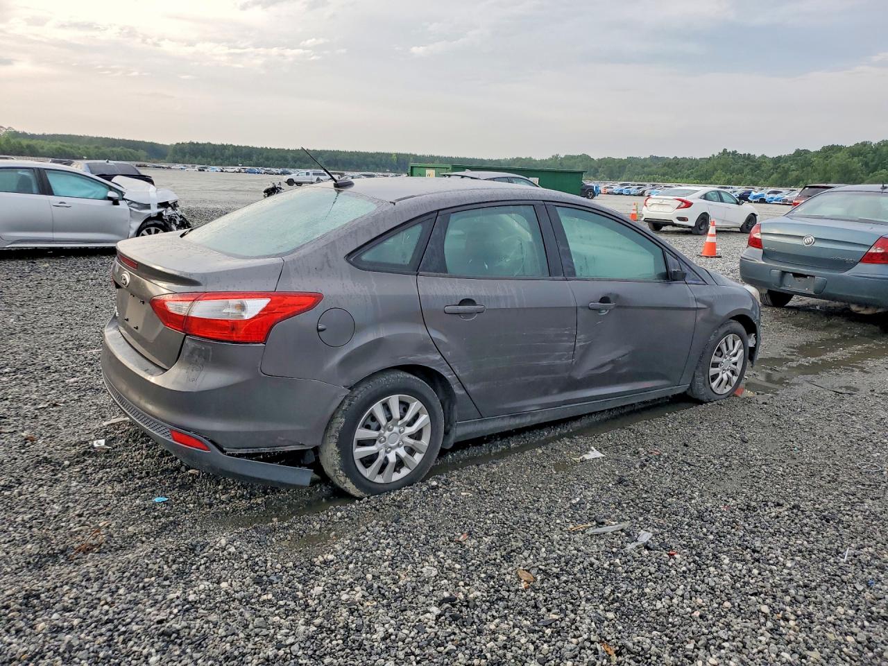 2013 Ford Focus S Gray vin: 1FADP3E24DL206702
