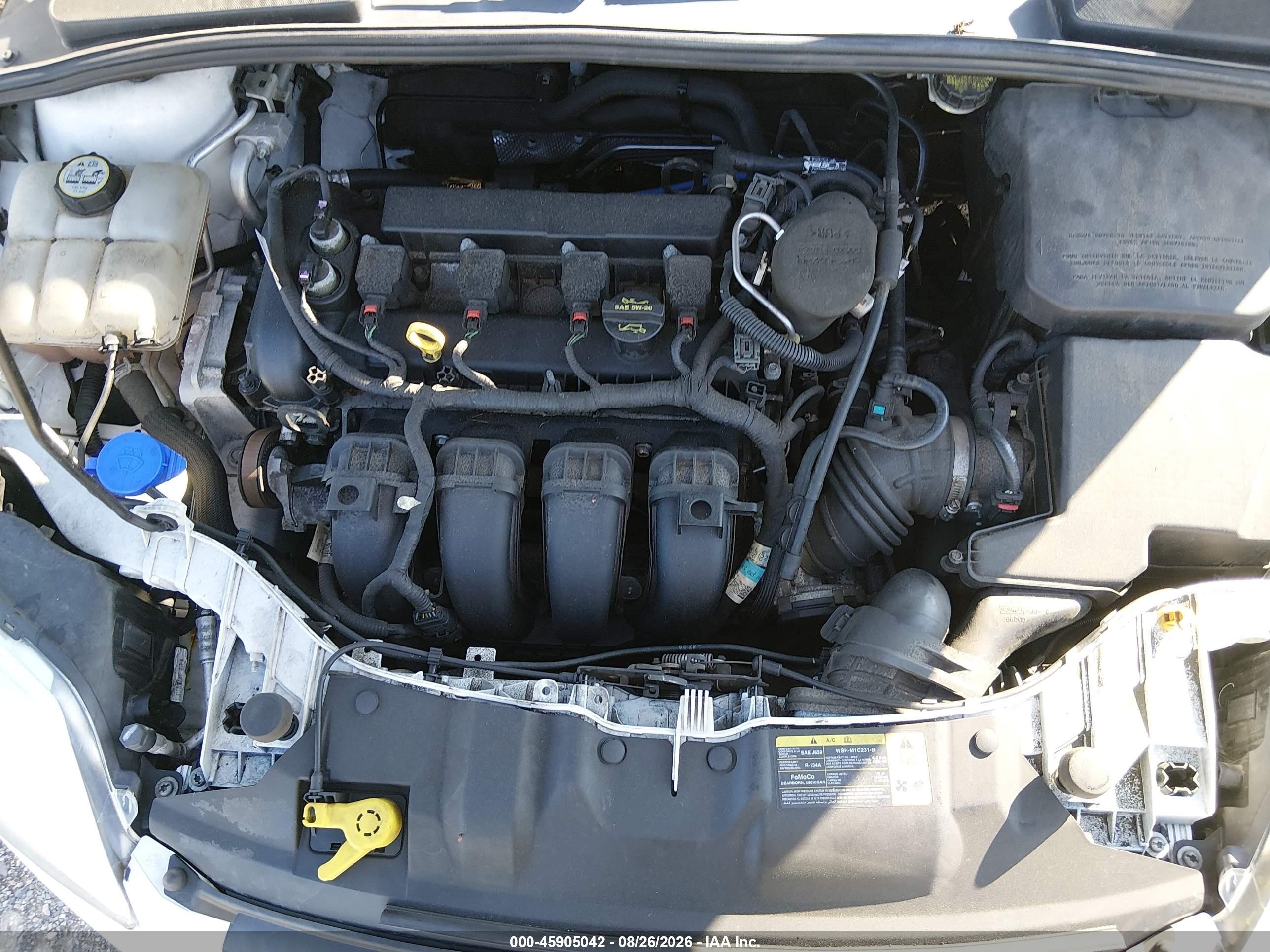 2013 Ford Focus S White vin: 1FADP3E24DL240459