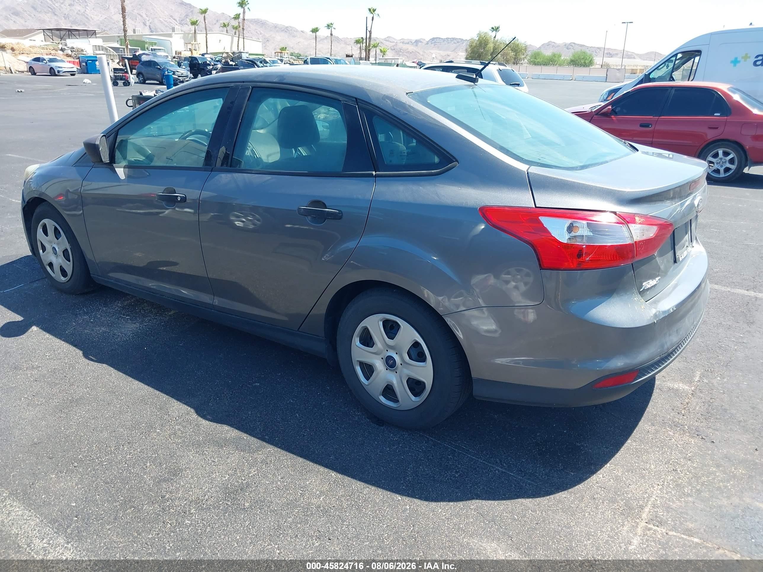2014 Ford Focus S Gray vin: 1FADP3E24EL219337