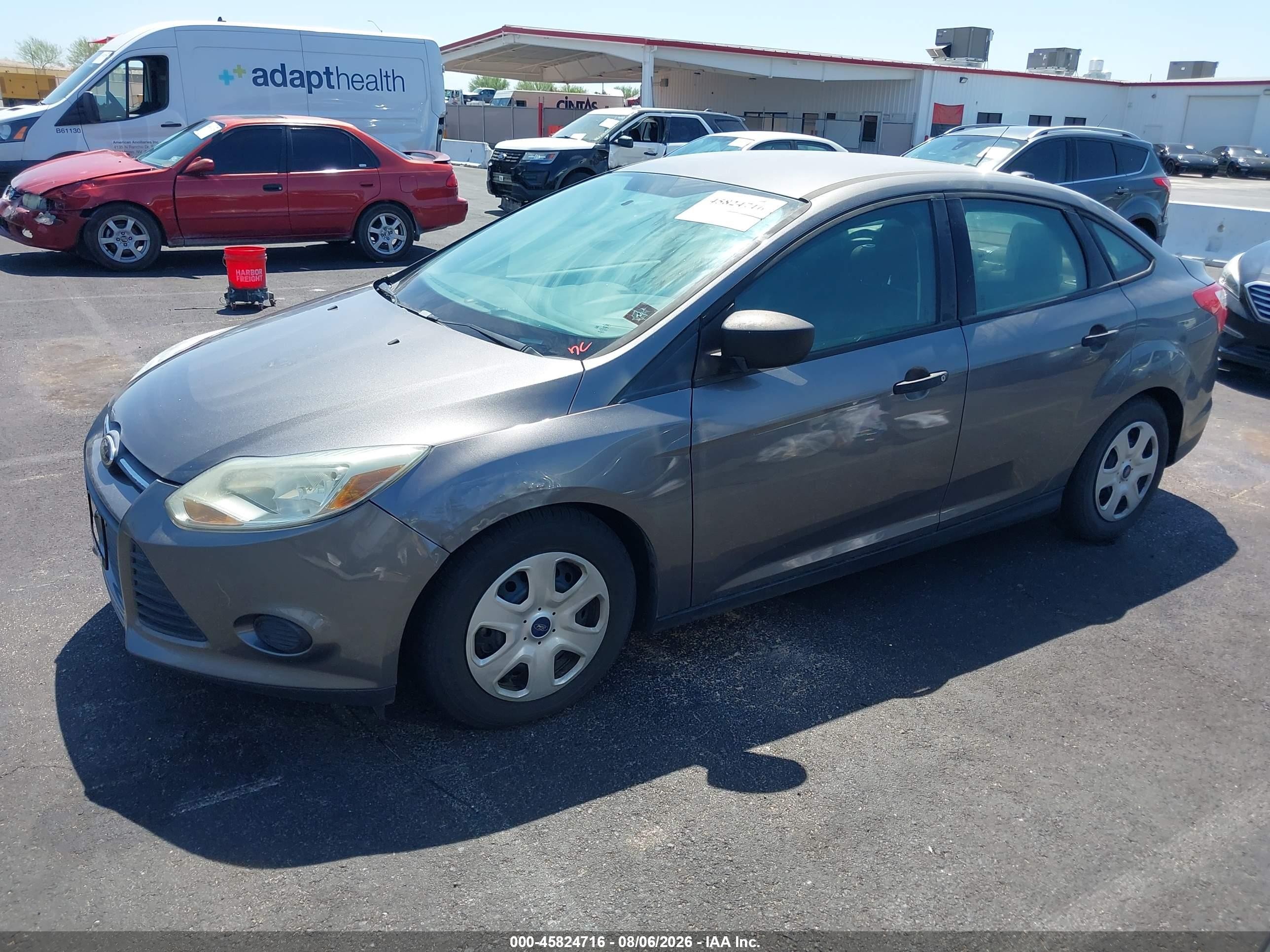 2014 Ford Focus S Gray vin: 1FADP3E24EL219337