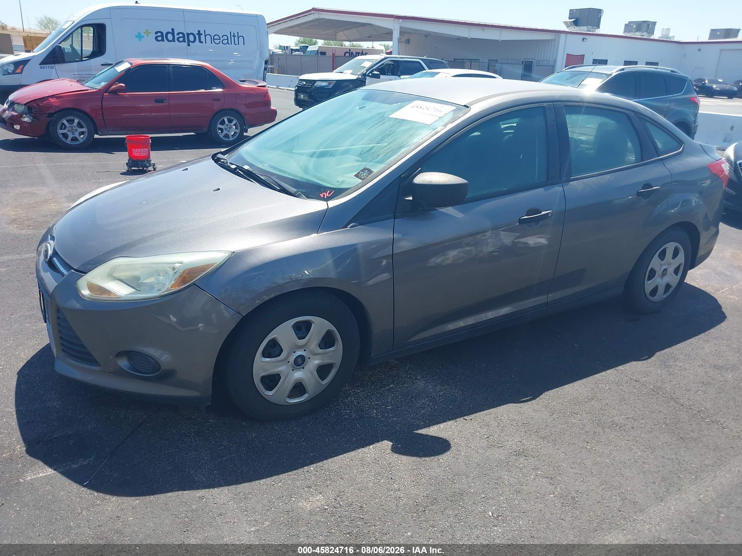2014 Ford Focus S Gray vin: 1FADP3E24EL219337