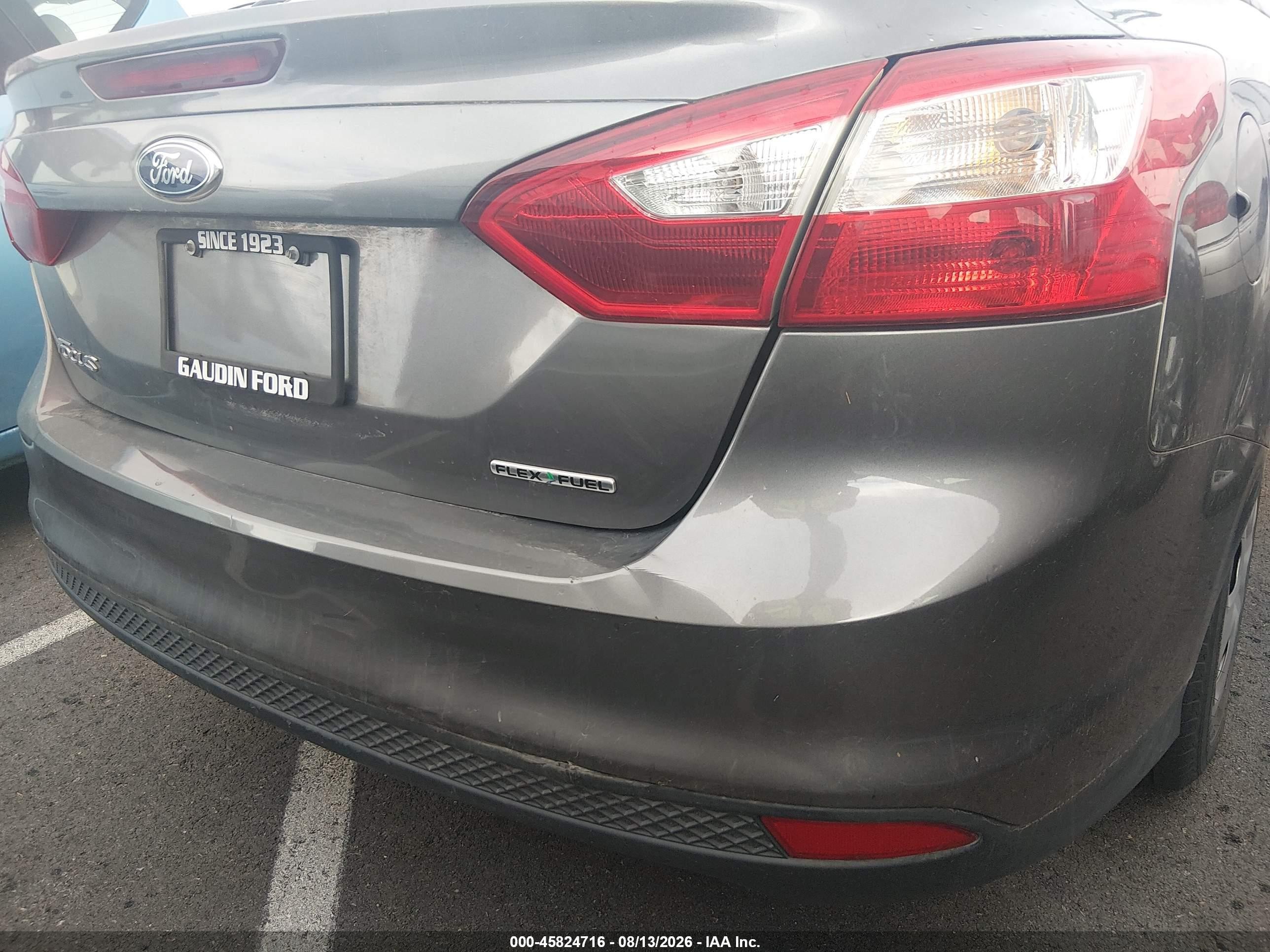 2014 Ford Focus S Gray vin: 1FADP3E24EL219337