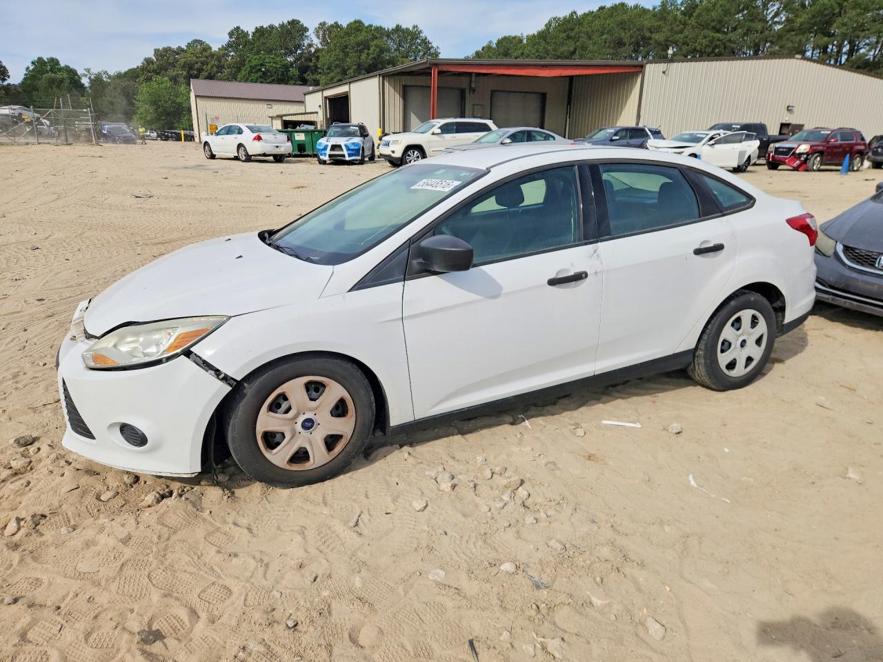 2014 Ford Focus S White vin: 1FADP3E24EL295852