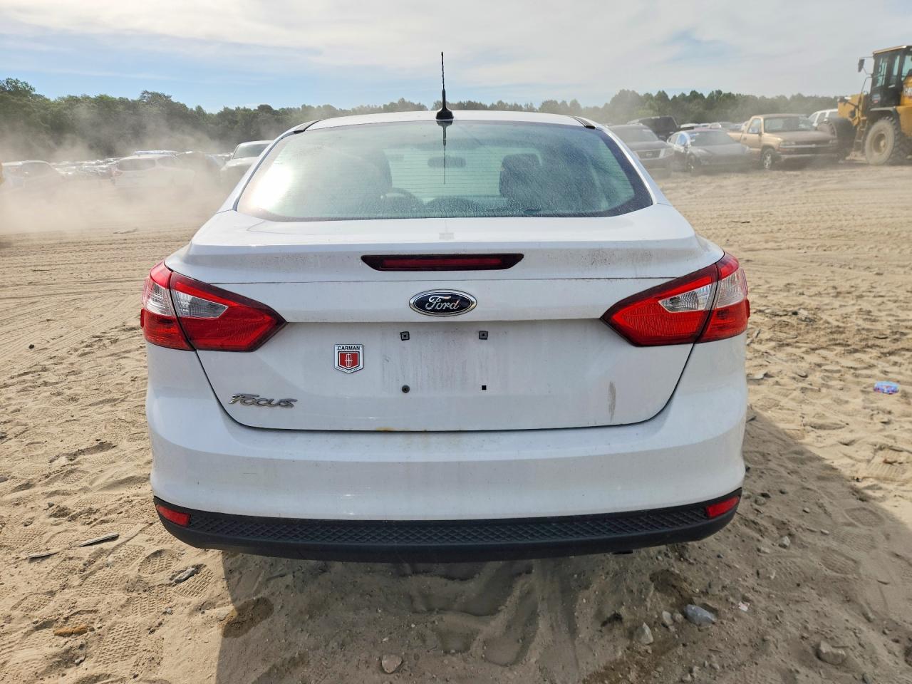 2014 Ford Focus S White vin: 1FADP3E24EL295852