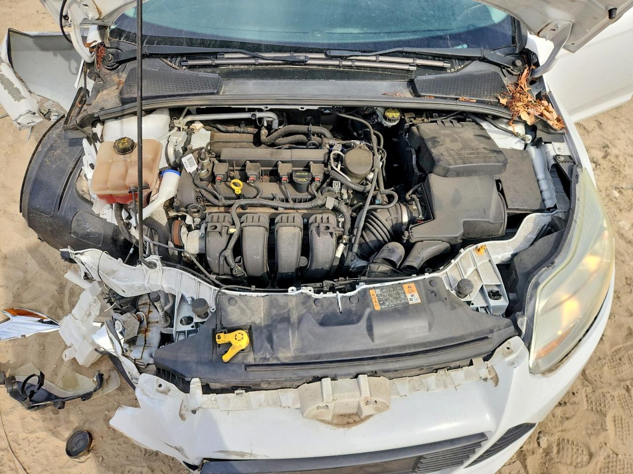 2014 Ford Focus S White vin: 1FADP3E24EL295852