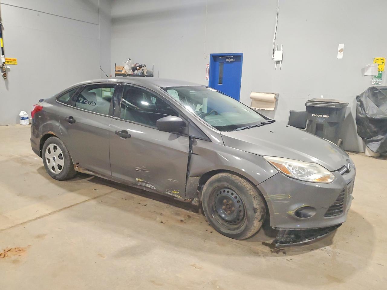 2014 Ford Focus S Gray vin: 1FADP3E24EL376642