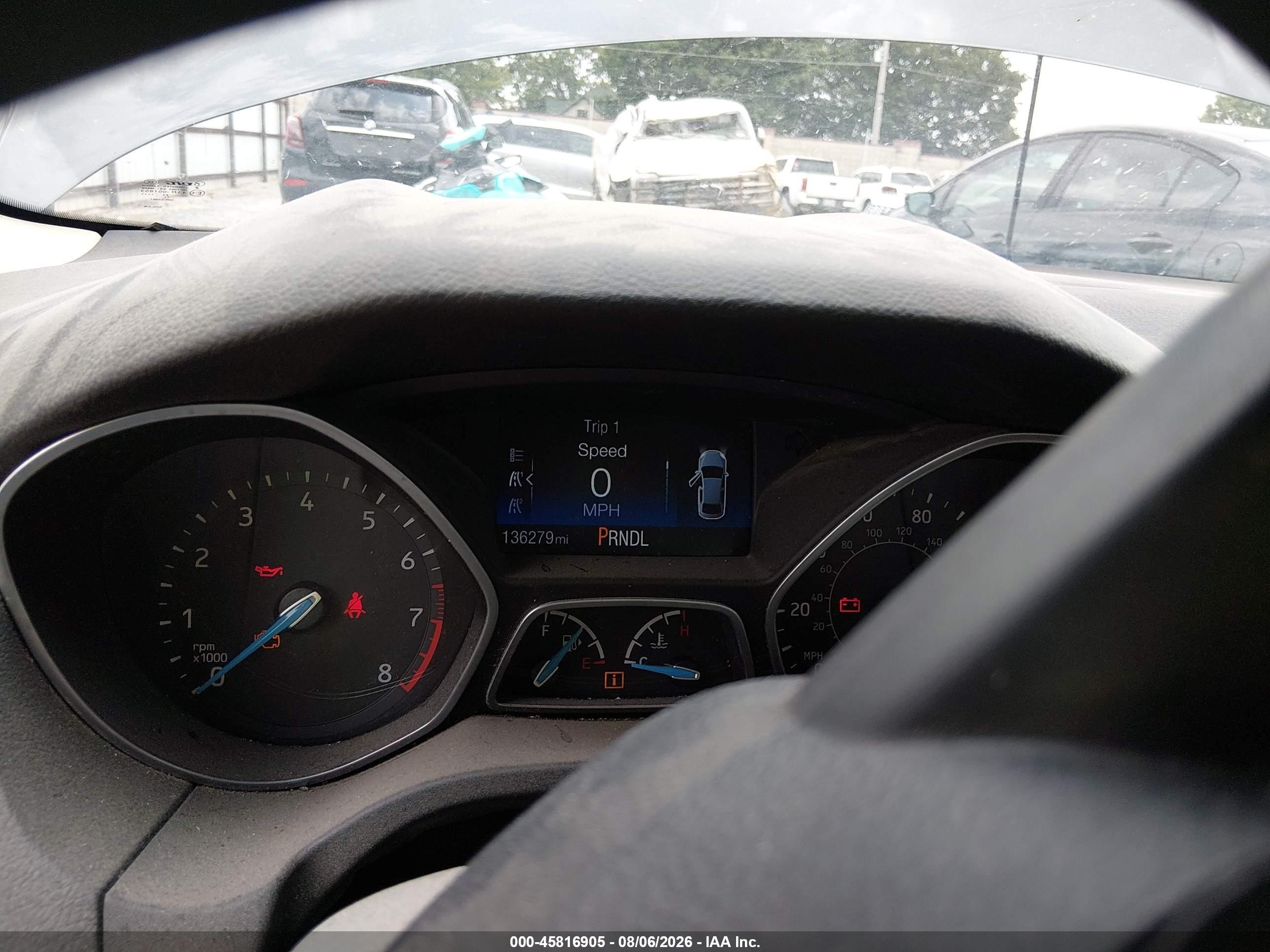 2017 Ford Focus S Gray vin: 1FADP3E24HL244467