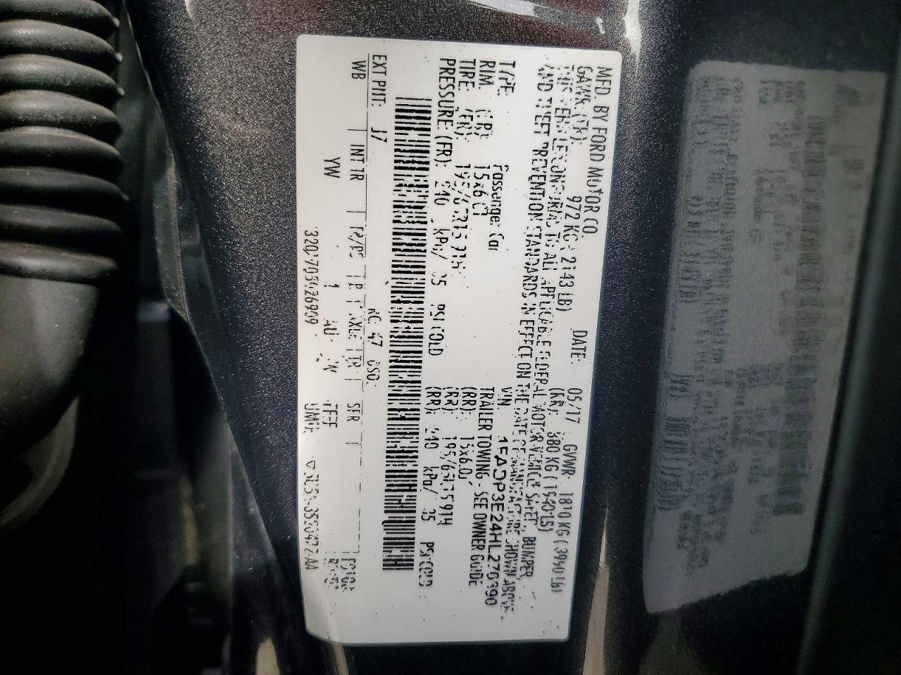 2017 Ford Focus S Серый vin: 1FADP3E24HL270390
