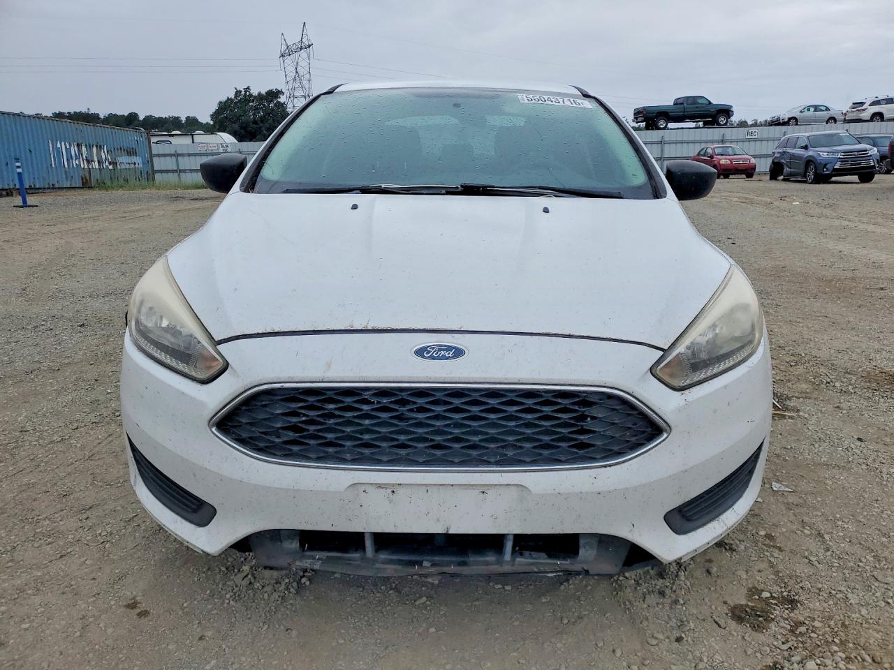 2017 Ford Focus S White vin: 1FADP3E24HL319572